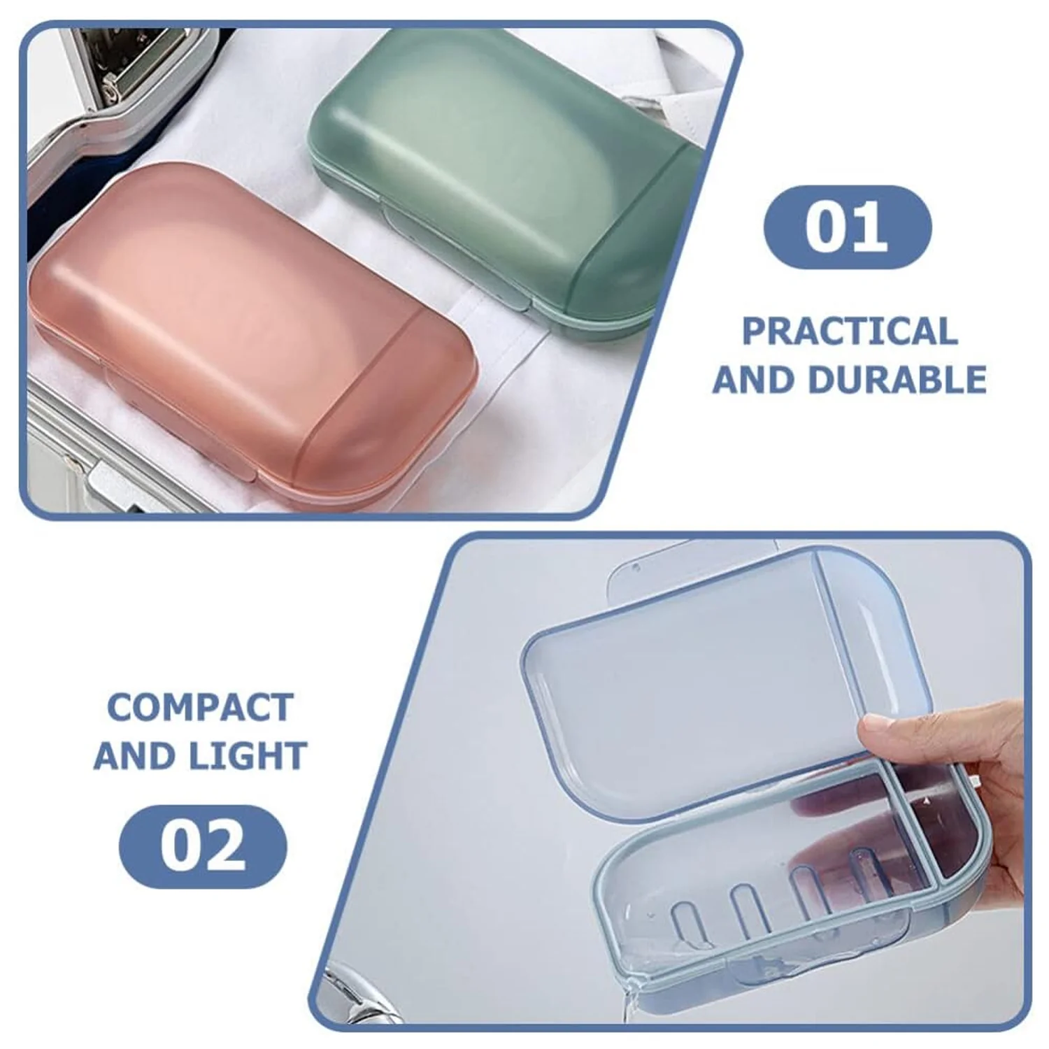 Travel Soap Container, Soap Travel Case with Lid ,Sabudani (1 Pc) - Image 8