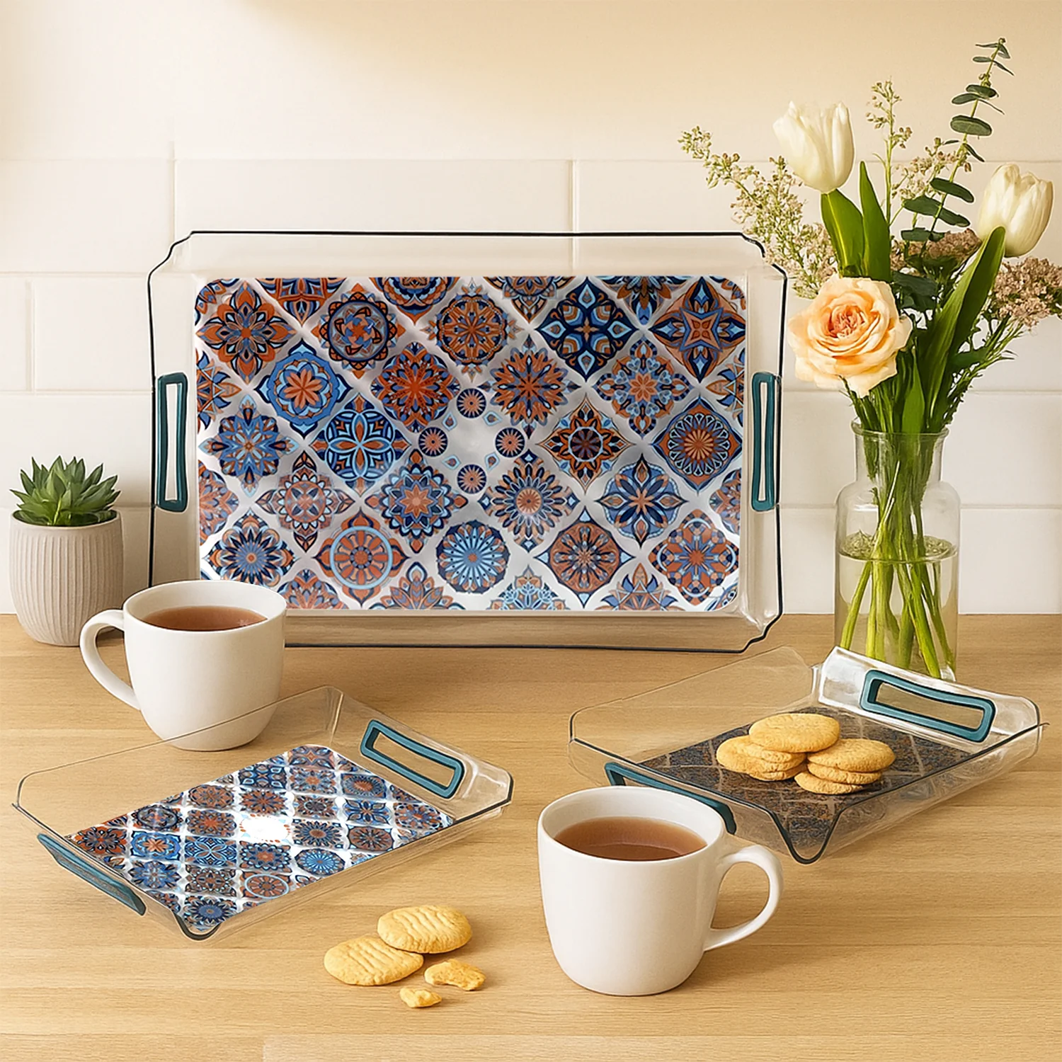 Supermom 3-Piece Multipurpose Serving Tray - (3 Pc / Set) - Image 6