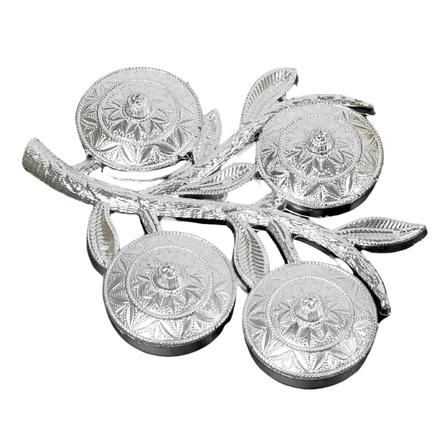 Tree Shape 4 Compartment Mukhwas Dani Serving Tray For Home & Kitchen Use - Image 5