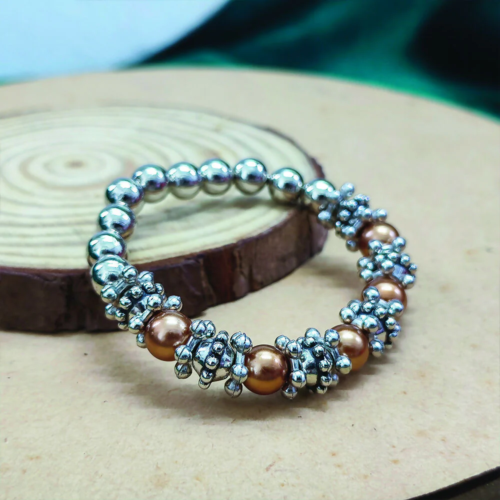 Trendy Beads Bracelet Combo Pack of 6 Stylish Bracelets - Image 3