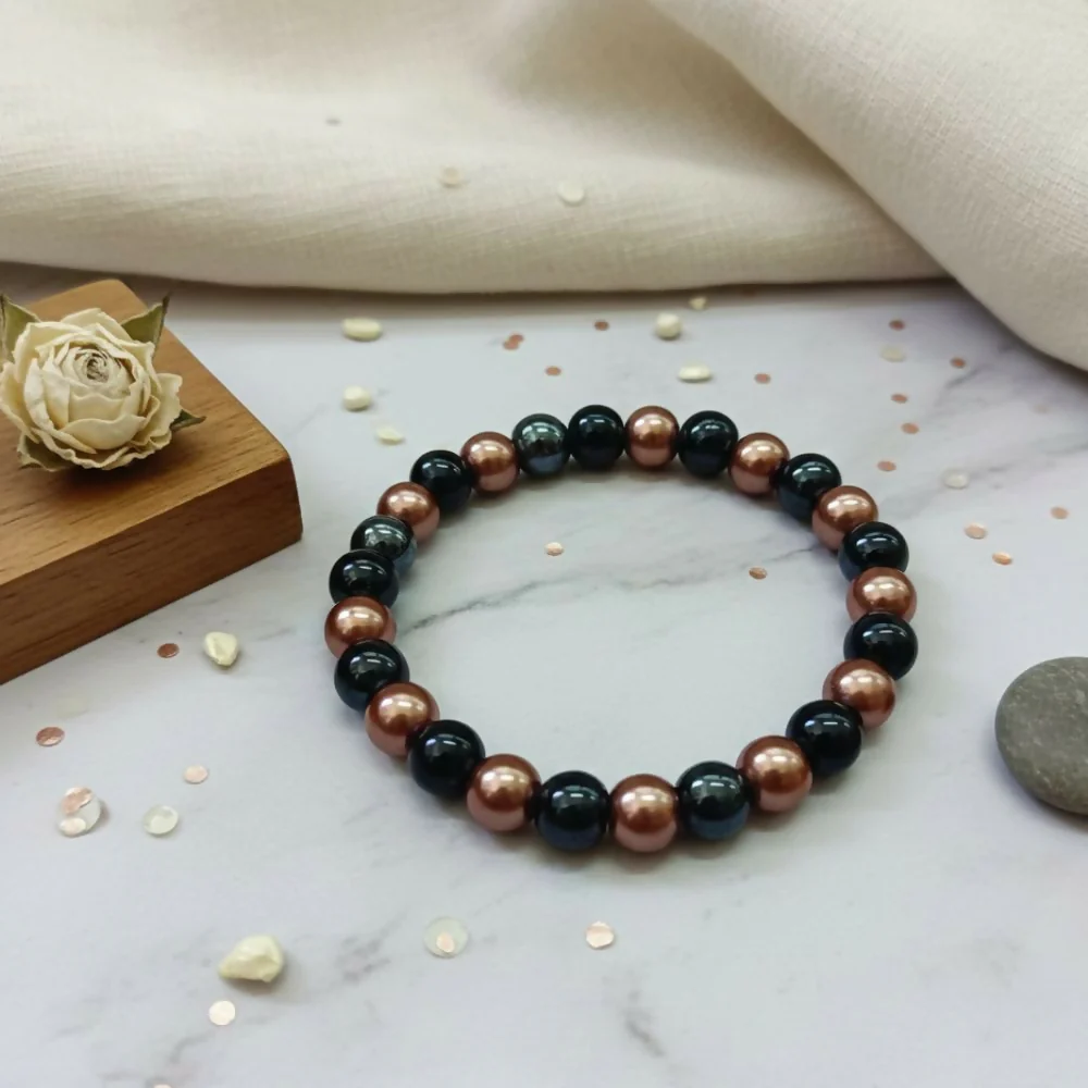 Trendy Black and Gold Bracelet – Unisex - Image 3