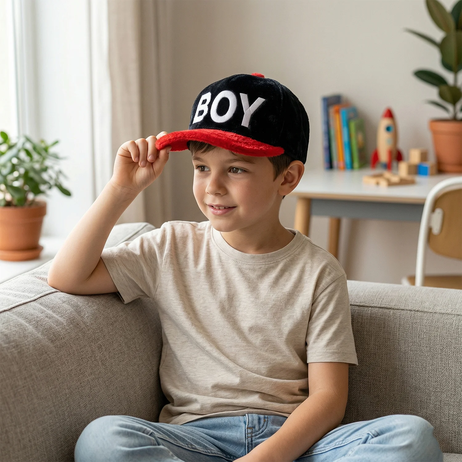 Trendy Boys Printed Fashion Cap( 1 Pc) - Image 3