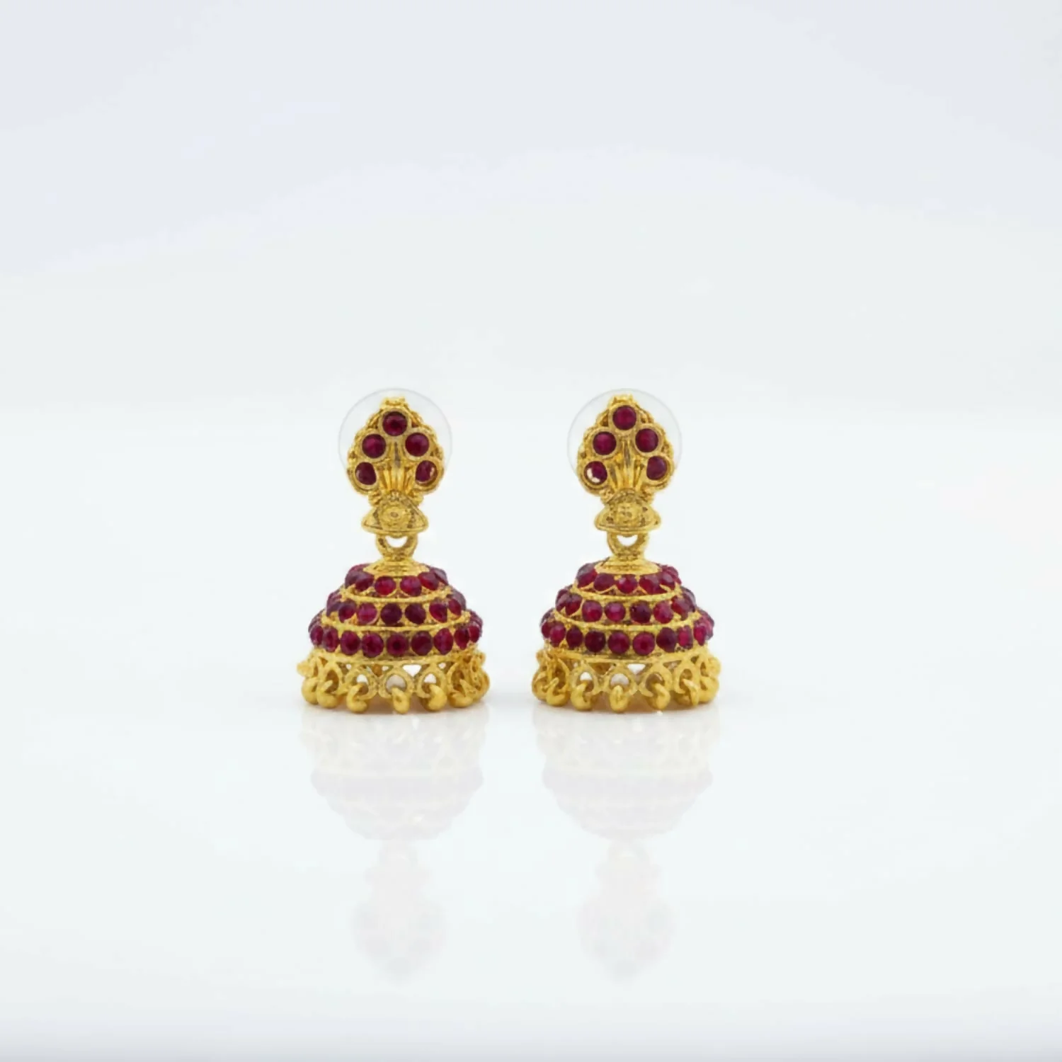 Trendy Gold Plated Jhumki Earrings | Party & Function Wear - Image 4