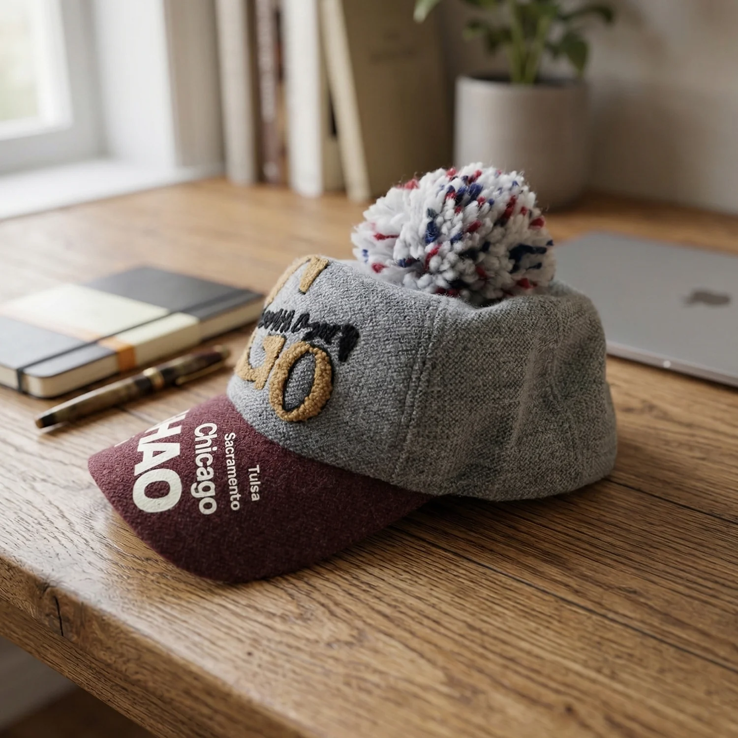 Trendy Winter Baseball Style Woolen Cap (1 Pc) - Image 5