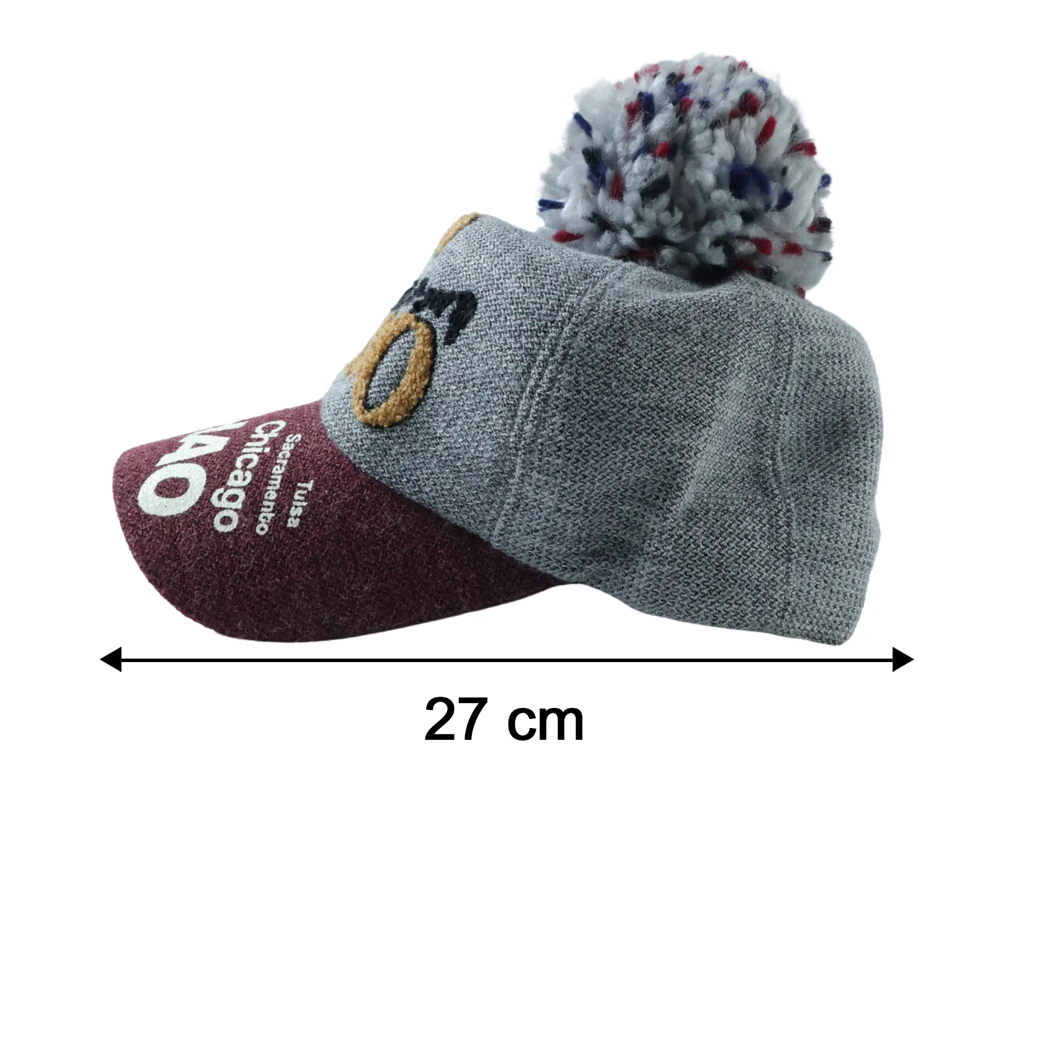 Trendy Winter Baseball Style Woolen Cap (1 Pc) - Image 6