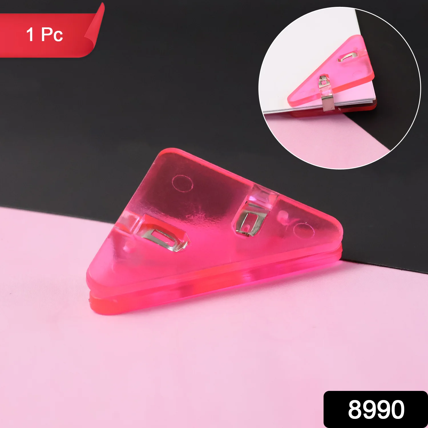 Triangle Paper Clips | Small Corner Clips for Paper, Document Clip (1 pc) - Image 2