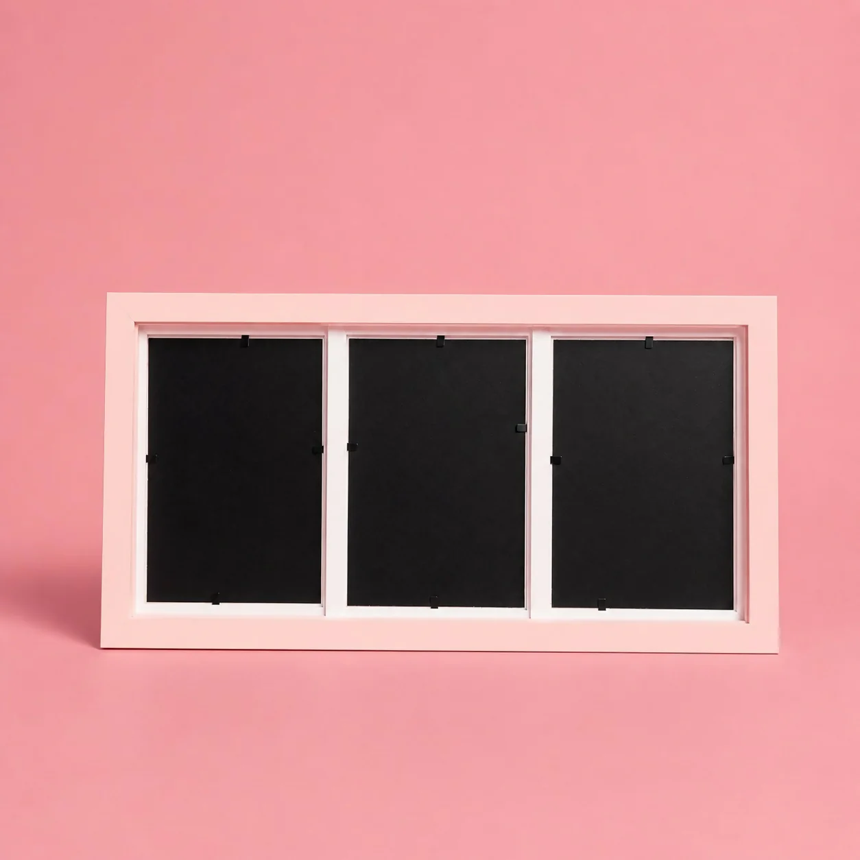 Triple Photo Frame 4x6 Wooden Horizontal Display Frame for Table - Image 5