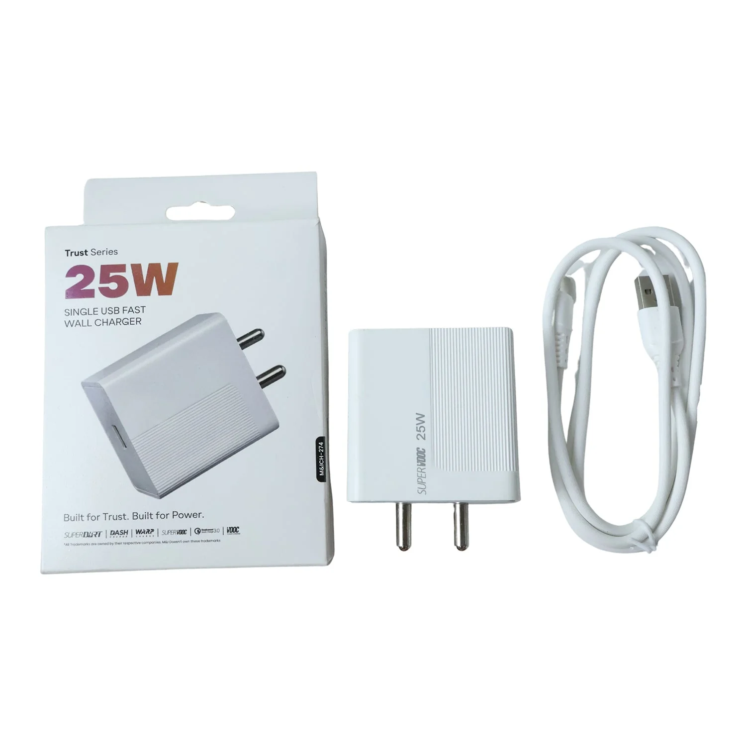 Trust Series 25W Fast Charging Type-C Wall Charger with Type-C Cable - Image 5