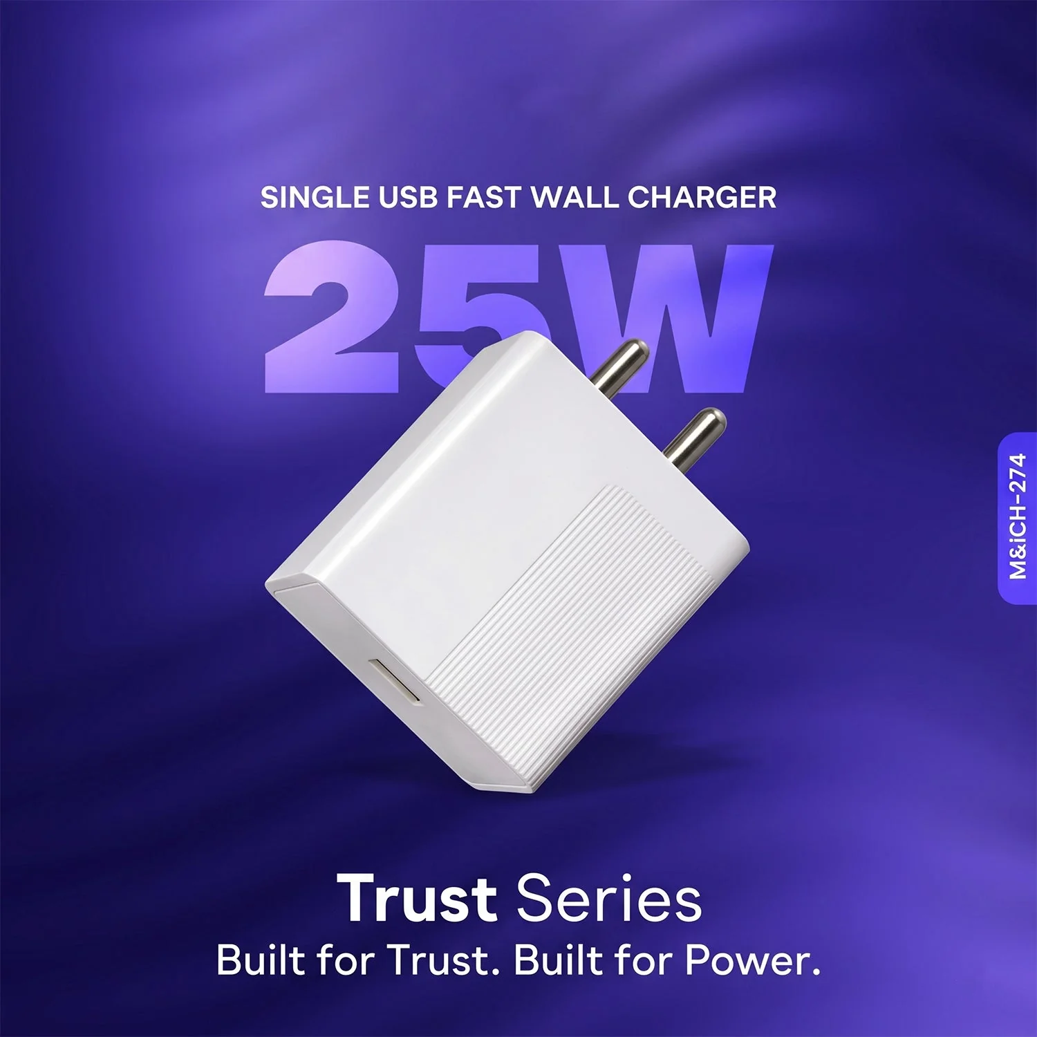 Trust Series 25W Fast Charging Type-C Wall Charger with Type-C Cable - Image 6