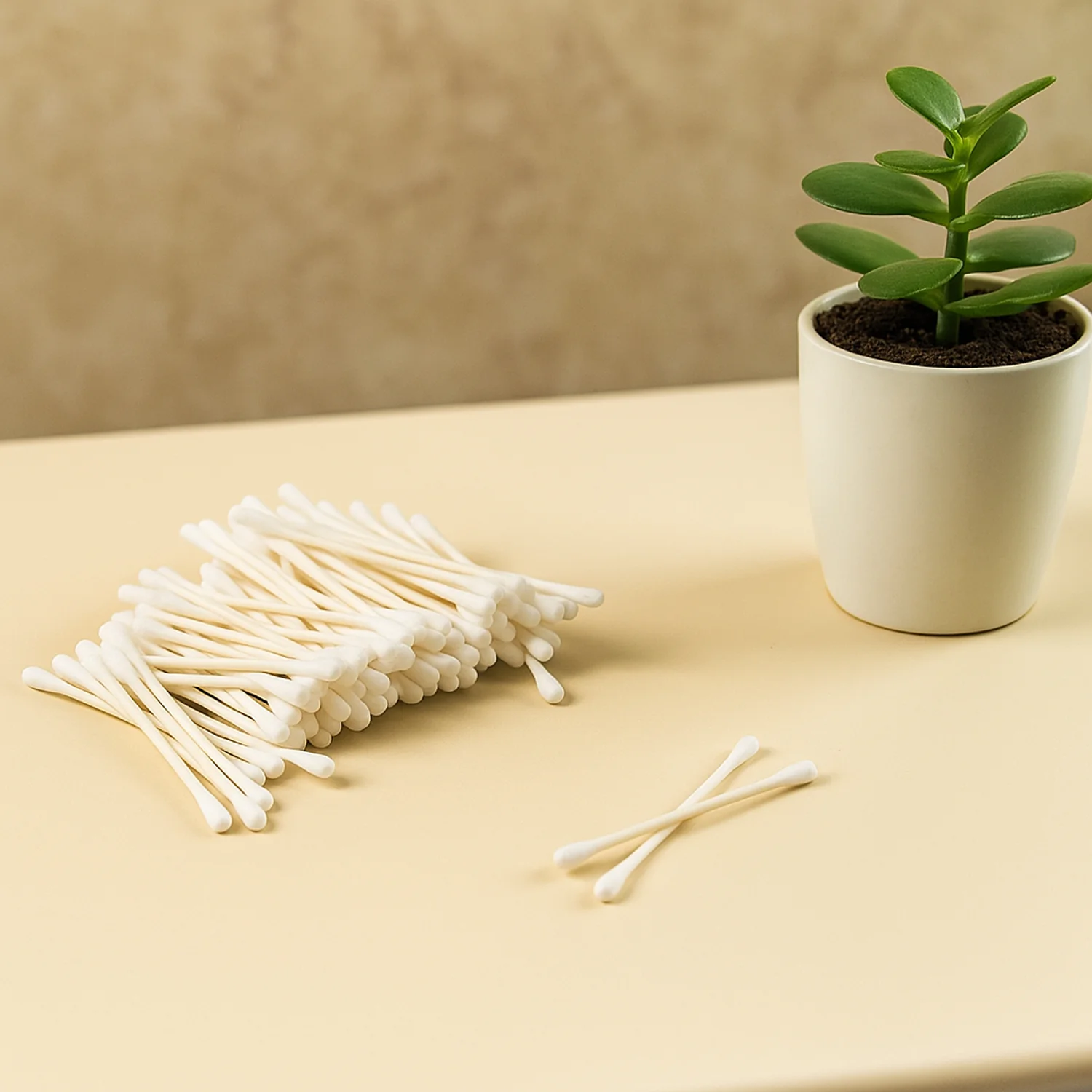Tulips Paper-Stick Cotton Swabs - (100 Pc /  Set) - Image 6