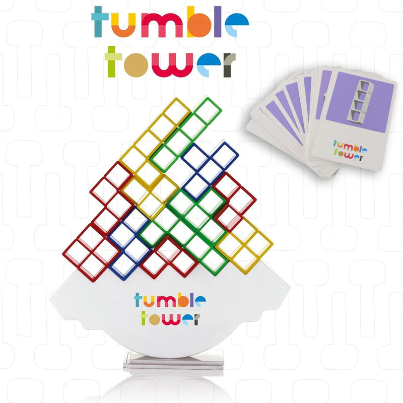 Tumble Tower Balancing Block Game – Fun Family Stacking Strategy Toy Kids & Adults - Image 2