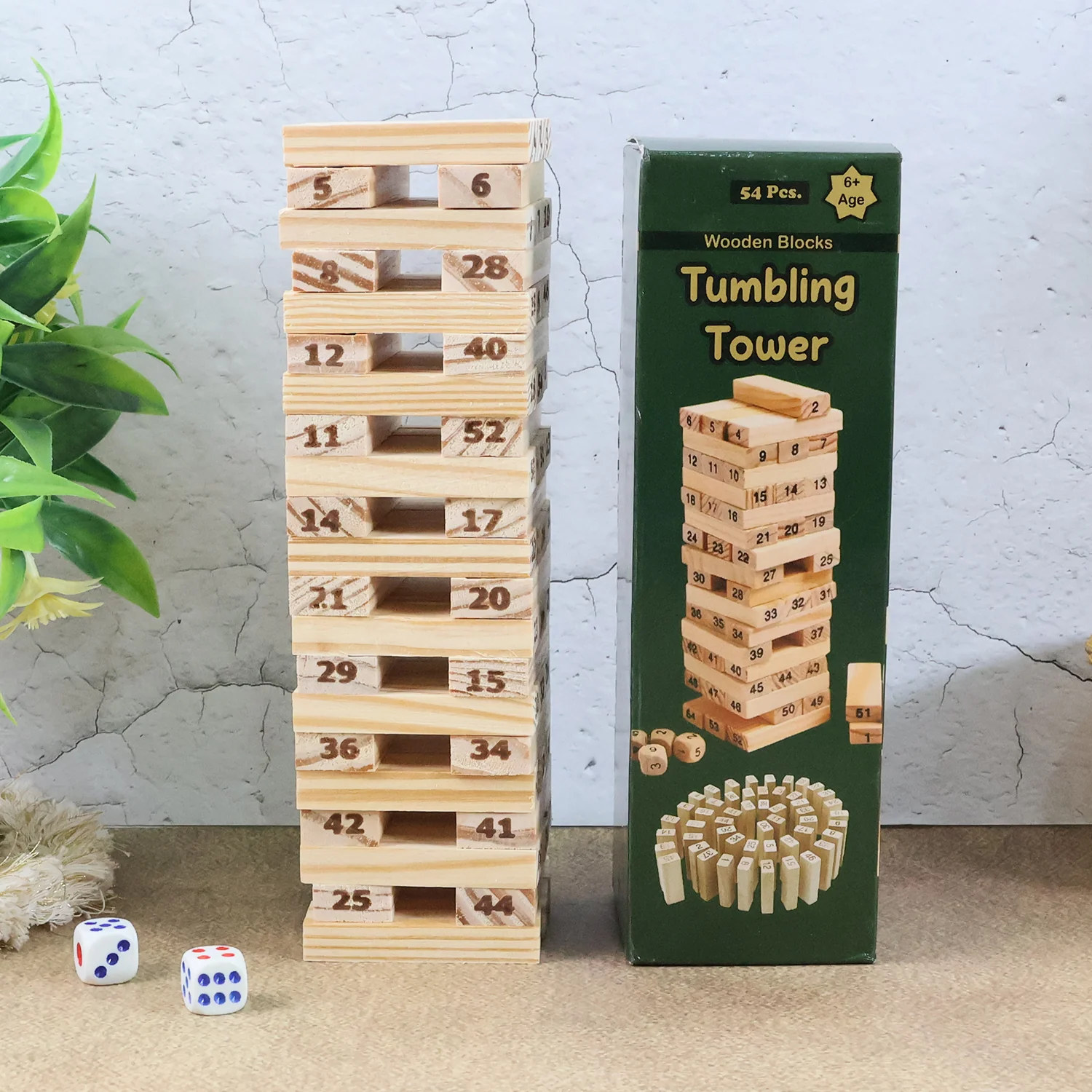 Tumbling Tower Wooden Blocks Game - (Set) - Image 6