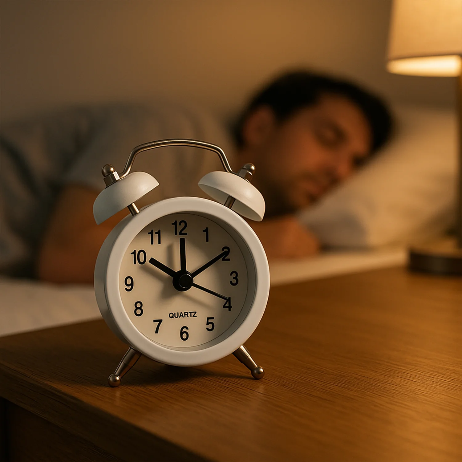Small Twin-Bell Analog Alarm Clock - (1 Pc) - Image 11