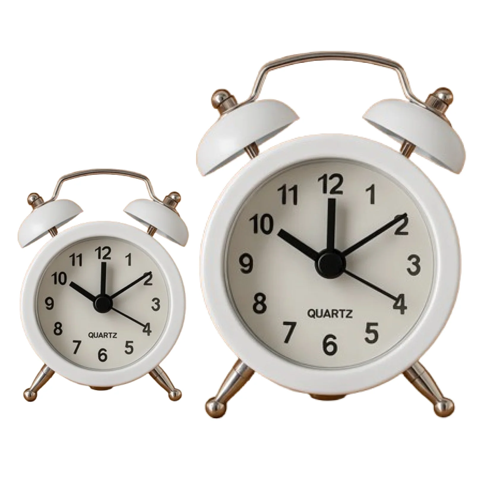 Small Twin-Bell Analog Alarm Clock - (1 Pc) - Image 6