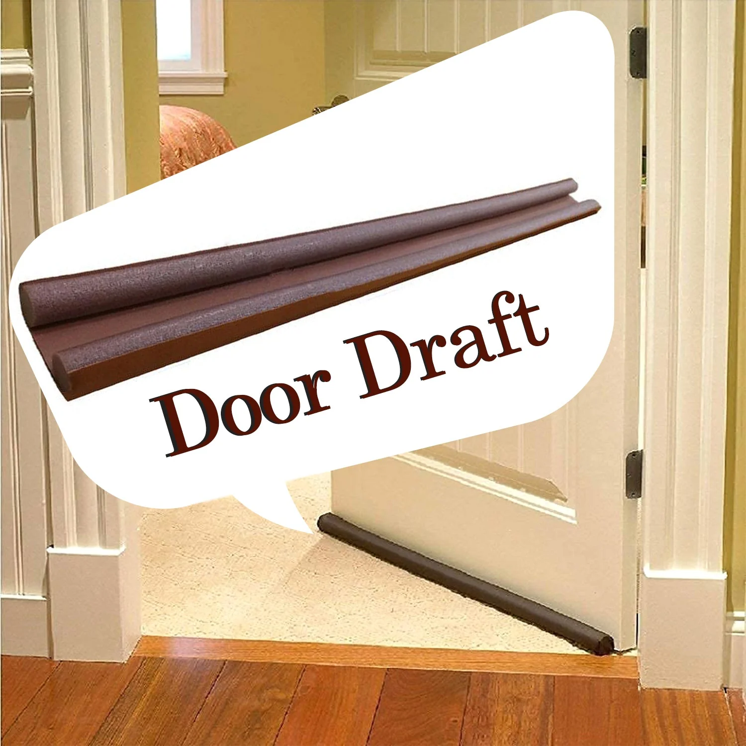 Twin Door Draft Stopper / Guard Protector for Doors and Windows - Image 9