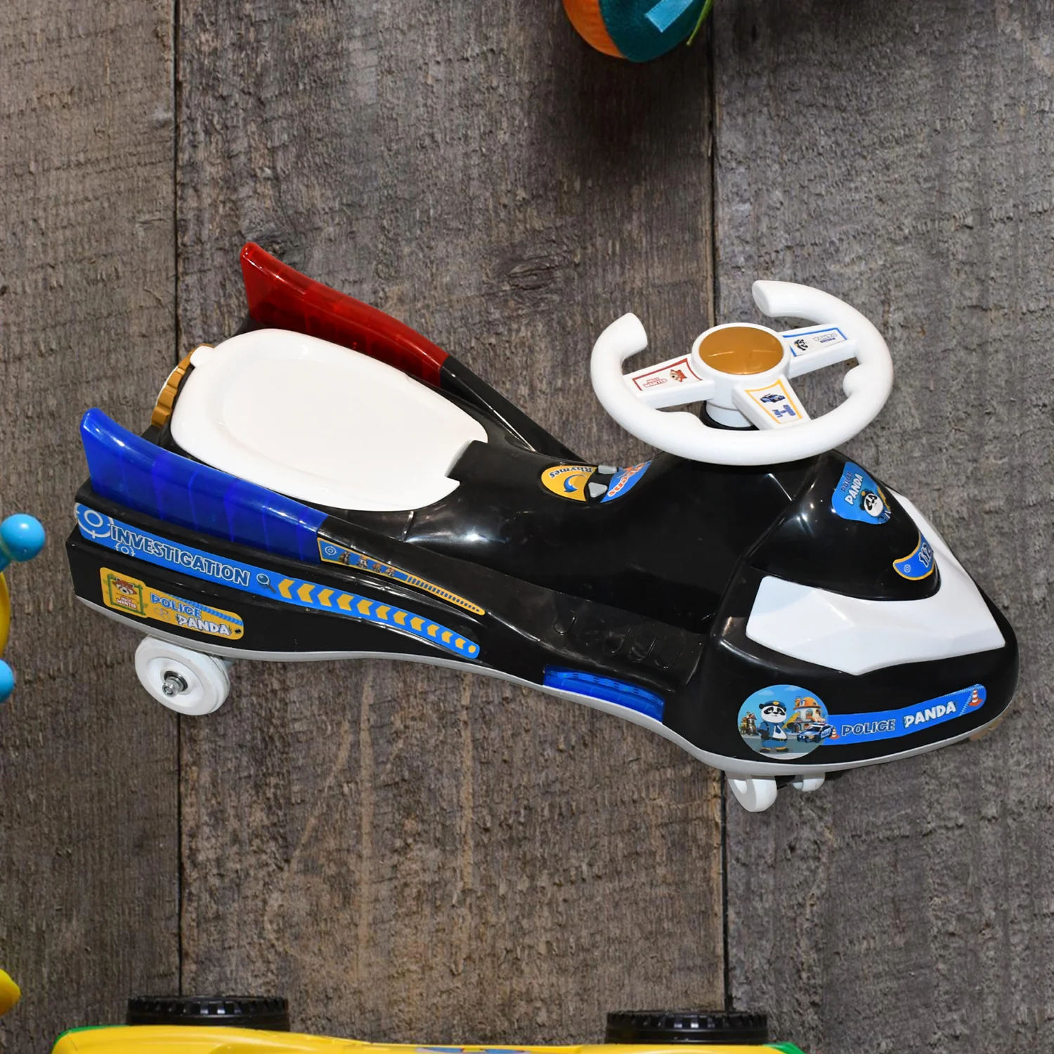 Twisted Police Ride-On Toy Car for Kids With Musical with Lights - Image 4