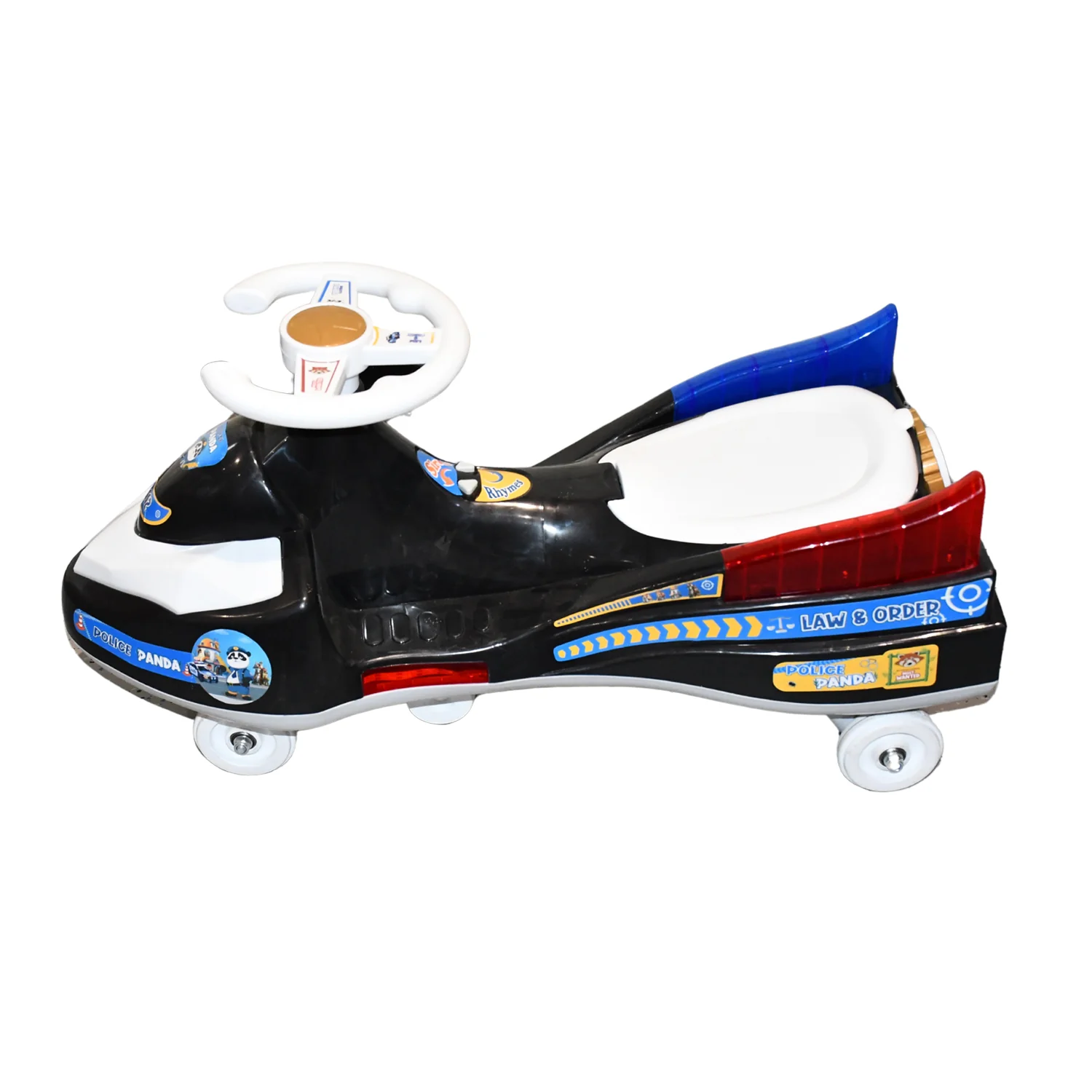 Twisted Police Ride-On Toy Car for Kids With Musical with Lights - Image 5