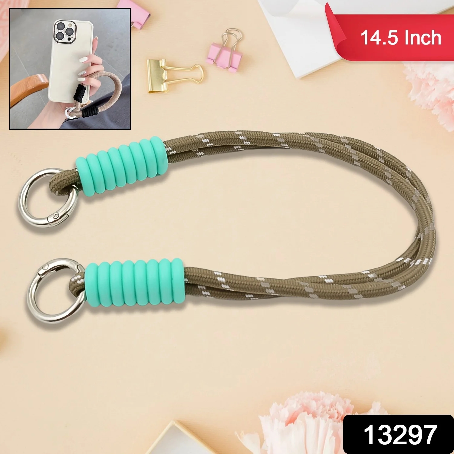 Multi Two Sided Adj Hand Wrist Strap (1 Pc / 14.5 Inch / Multicolor) - Image 2
