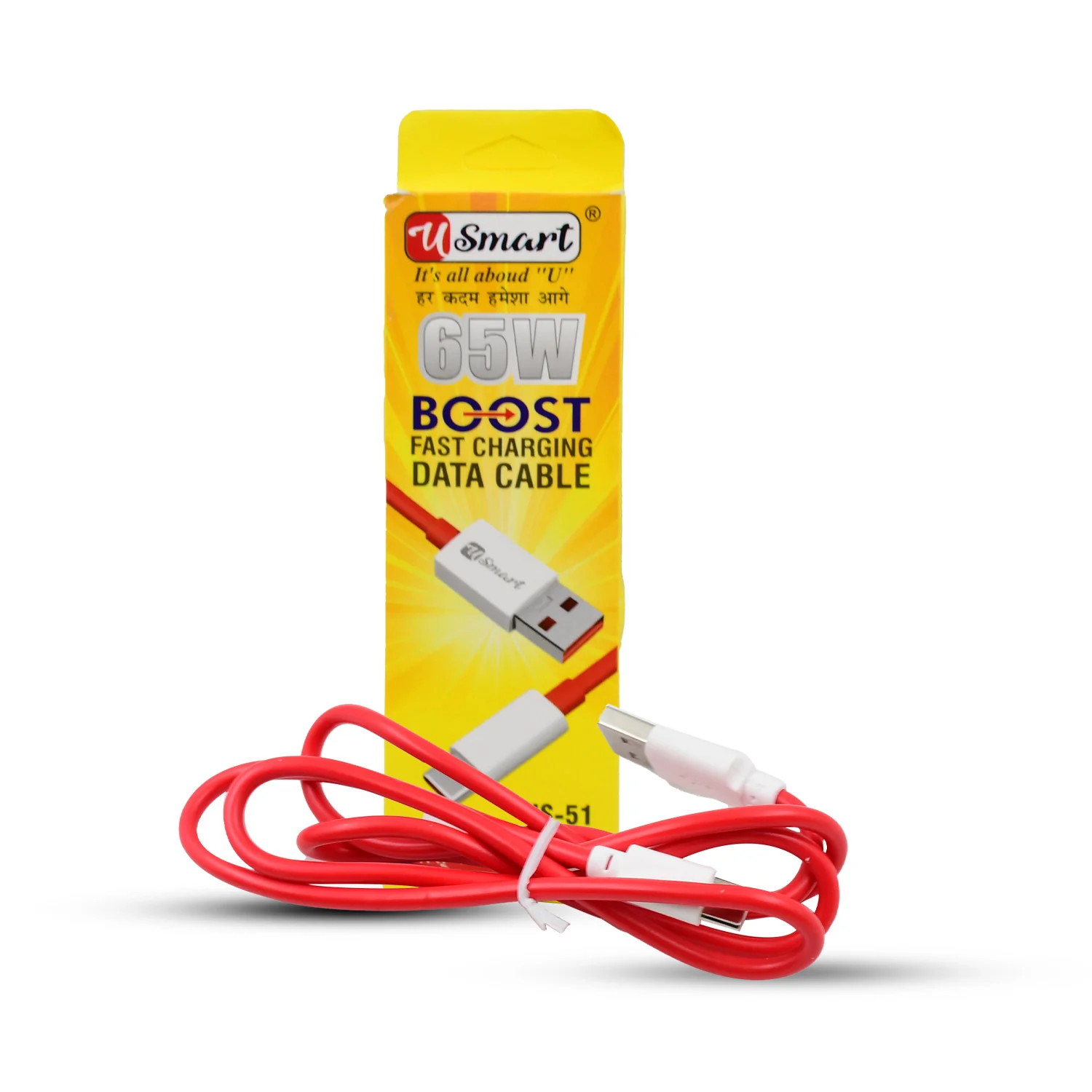 Type C data cable Fast Charging Data Cable (1000 MM / 65W / 1 Pc) - Image 8