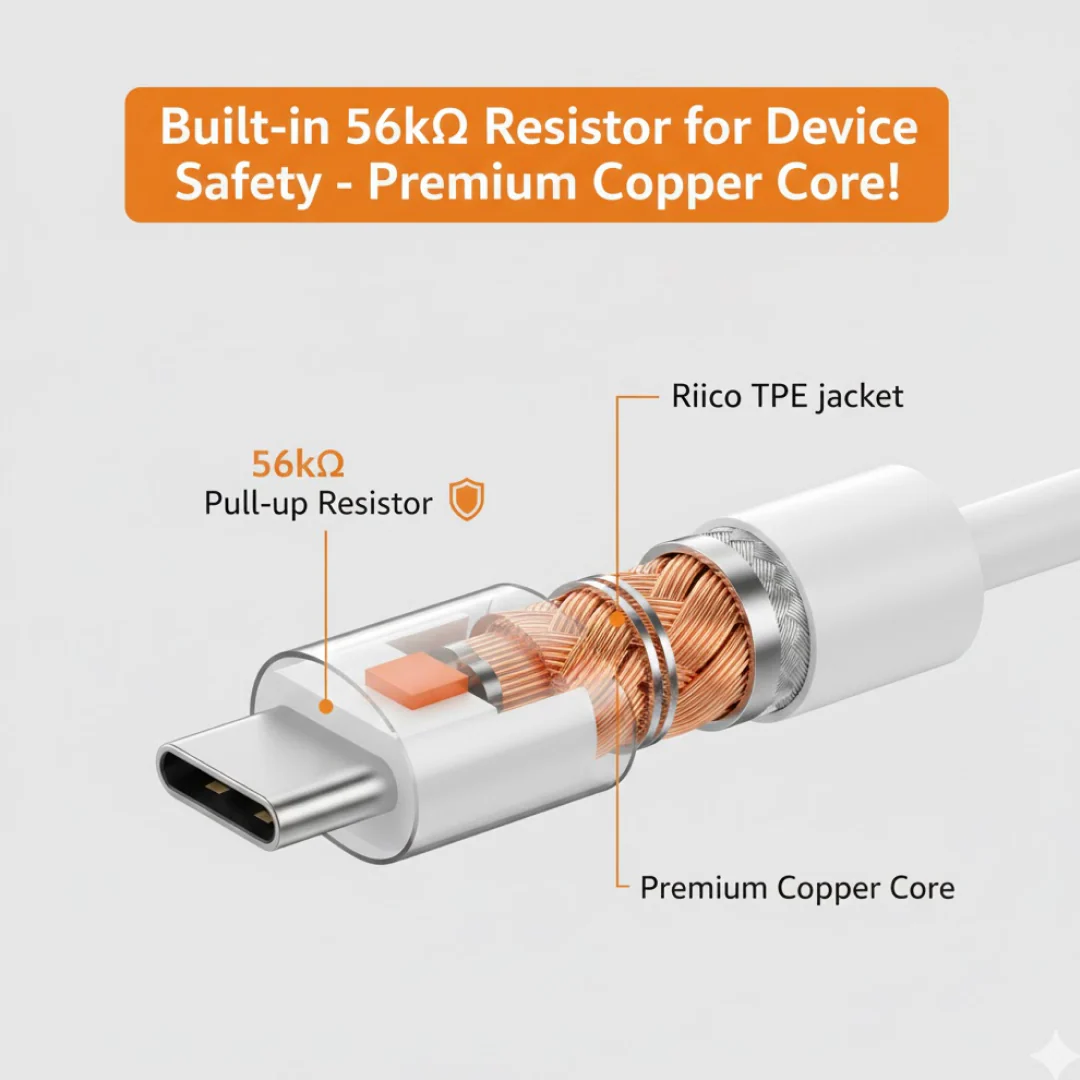 Type C data cable Fast Charging Cable (1 Mtr. / 1 Pc) - Image 7