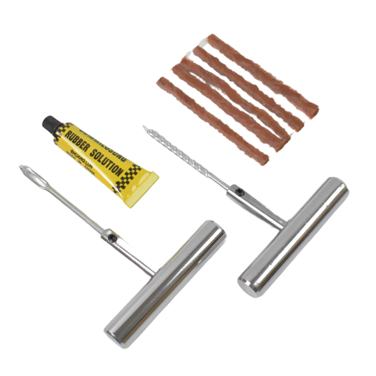 Tyre Repair Puncture Kit with 5 Rubber Strips (8 Pcs Set) - Image 6