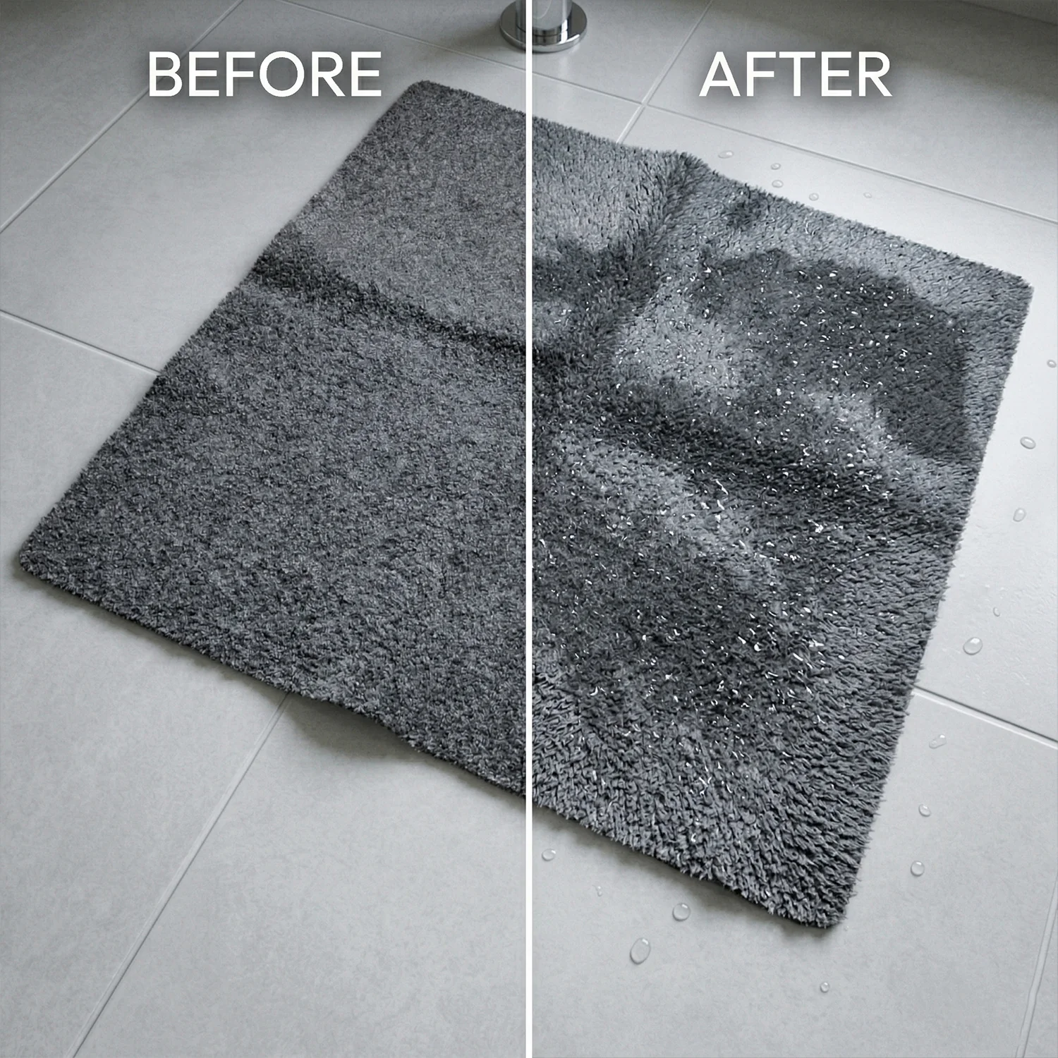 Ultra Soft Anti Slip Bathroom Floor Mat (1 Pc, 100x99 Cm) - Image 7