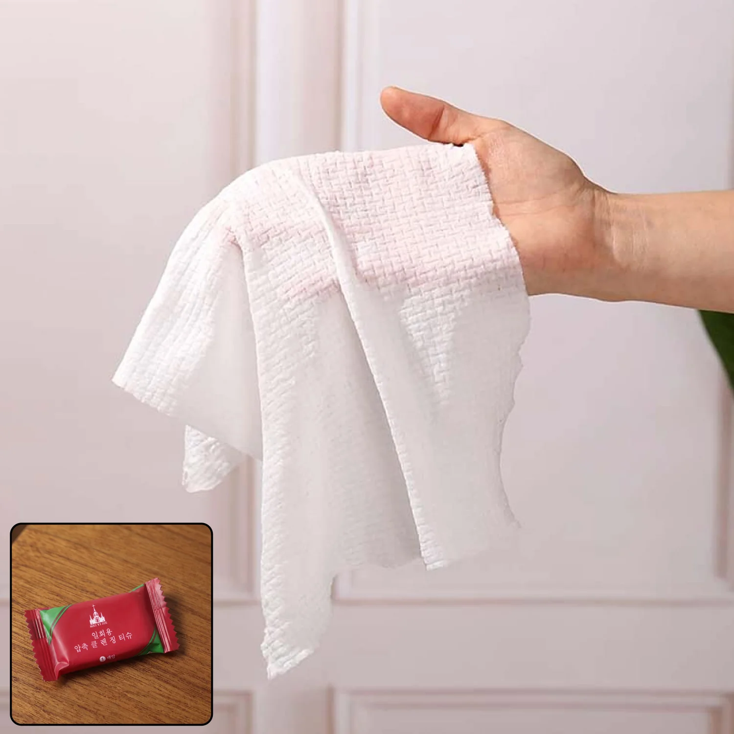 Ultra Soft Compact Disposable Travel Tissue Towel (1 Pc 30x25 Cm) - Image 3