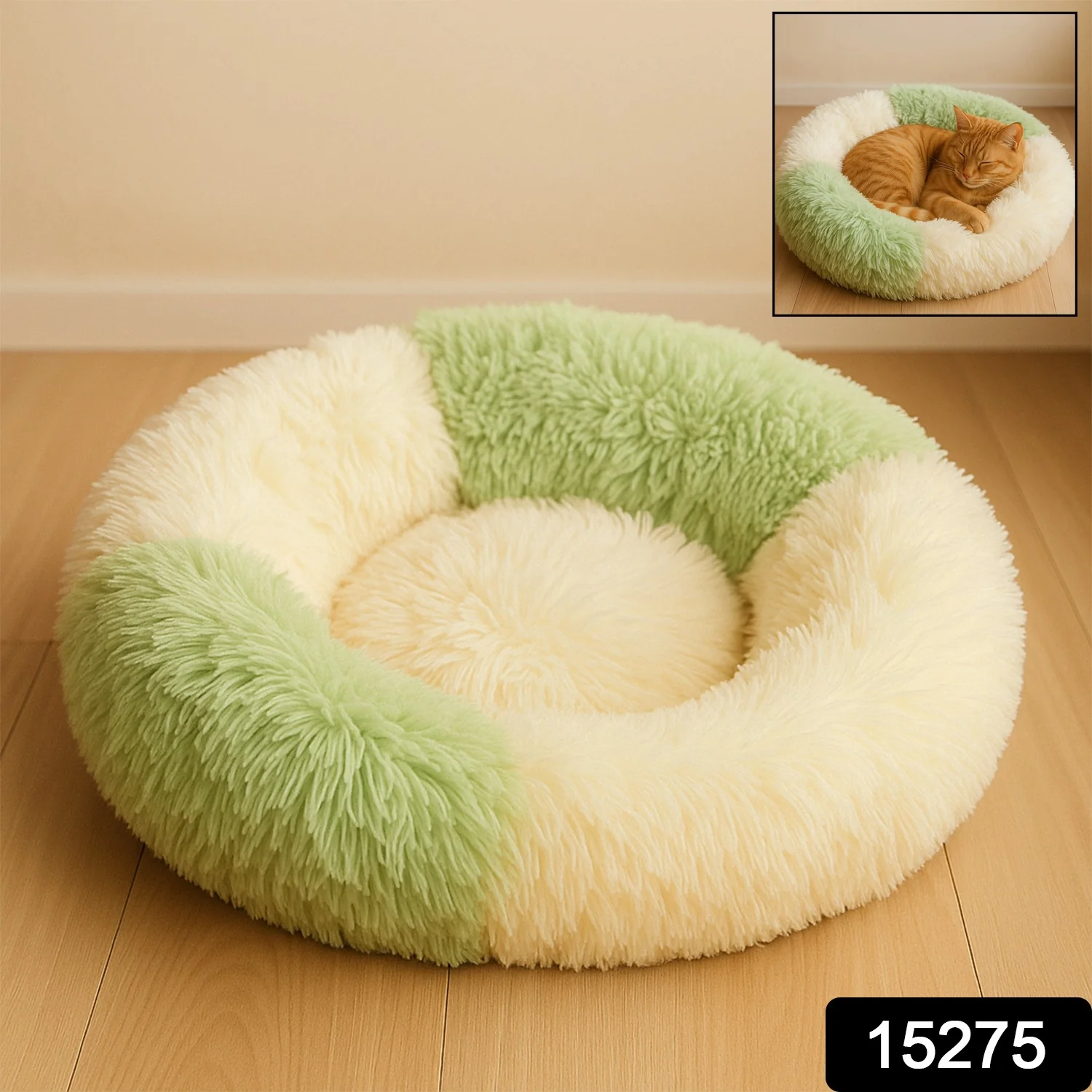 Ultra Soft Fluffy Pet Bed for Cats & Small Dogs – 1 Pc - Image 2