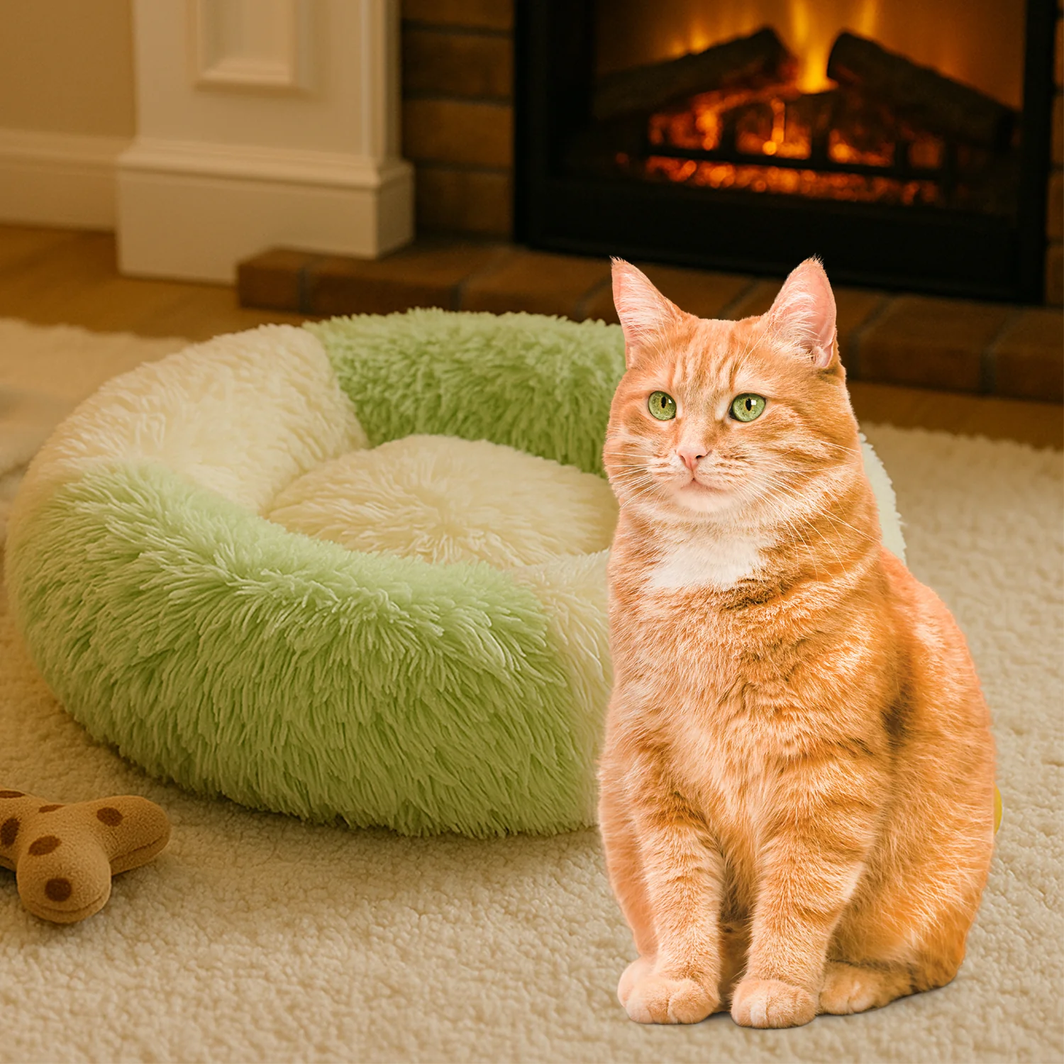 Ultra Soft Fluffy Pet Bed for Cats & Small Dogs – 1 Pc - Image 3