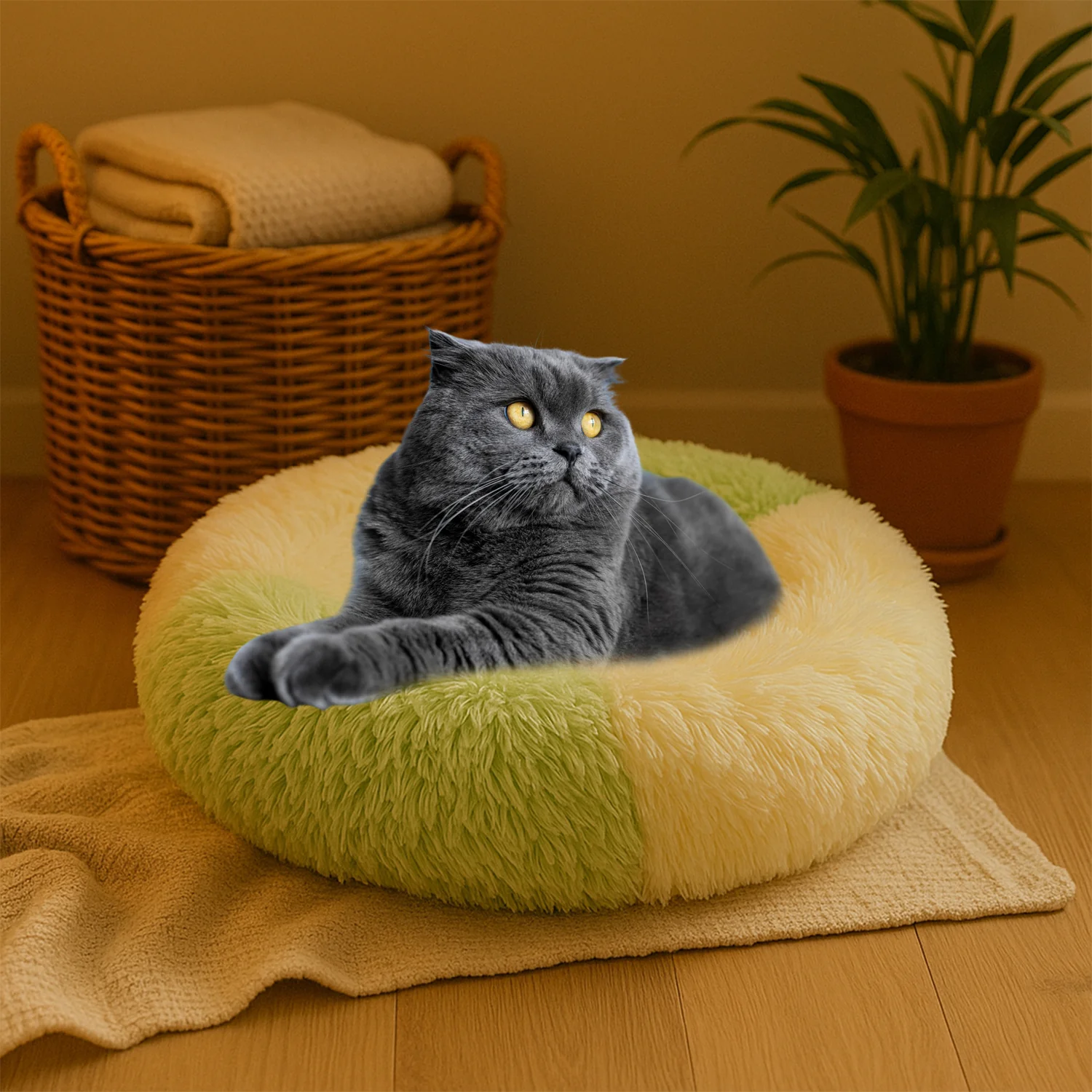 Ultra Soft Fluffy Pet Bed for Cats & Small Dogs – 1 Pc - Image 6