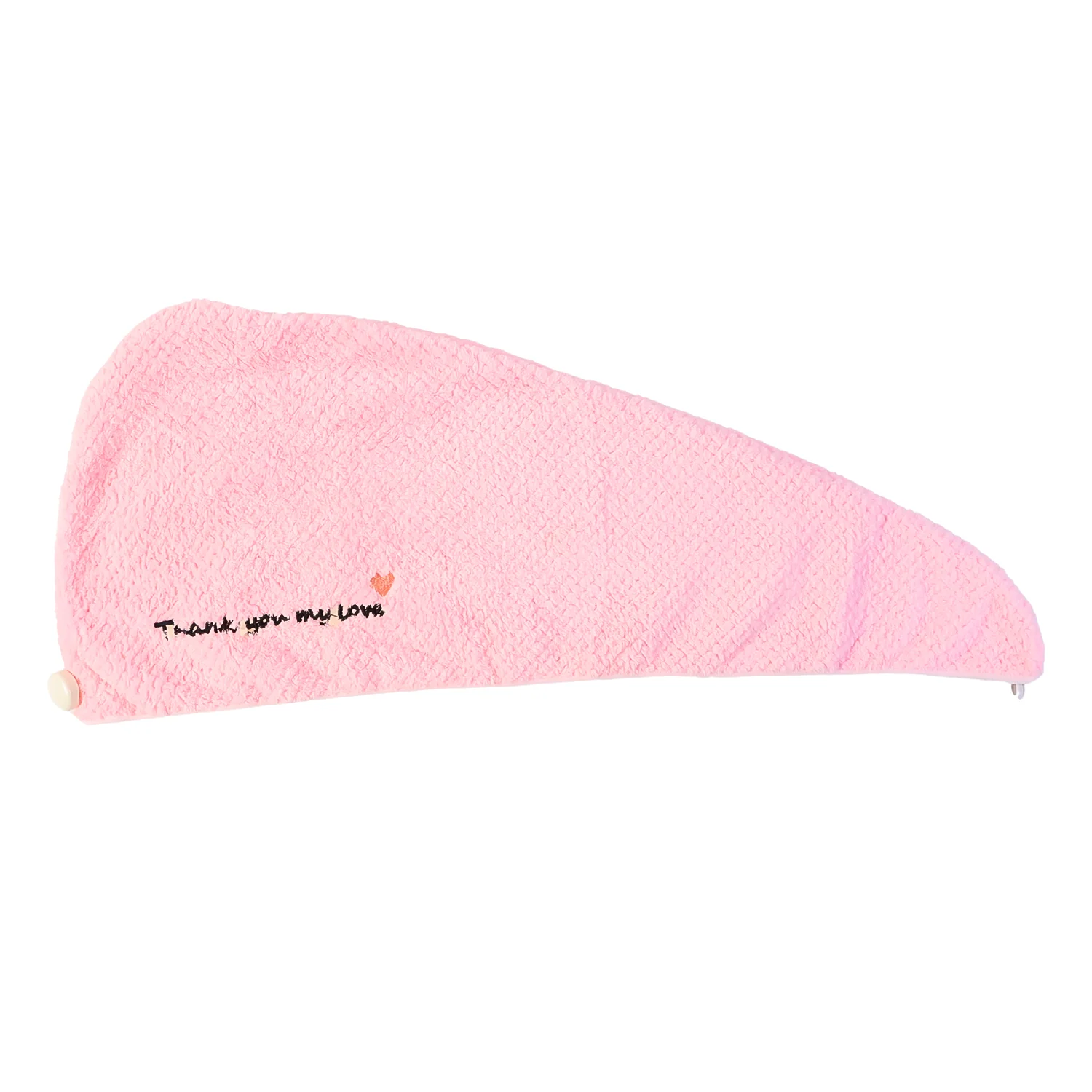 Ultra Soft Microfiber Hair Drying Towel Wrap with Button Lock (1 Pc) - Image 5