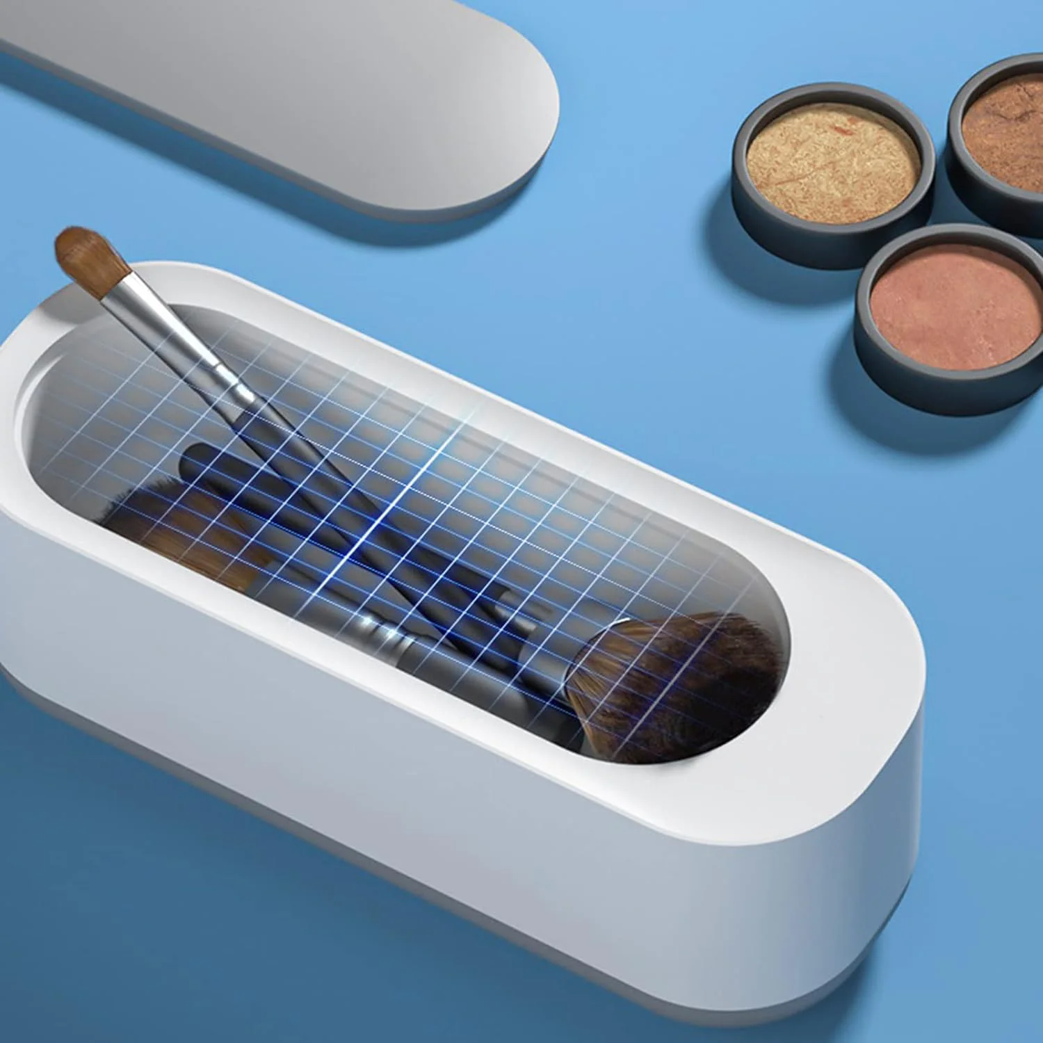 Ultrasonic Jewellery Cleaner Portable High-Frequency Cleaning Machine (Battery Not Included)