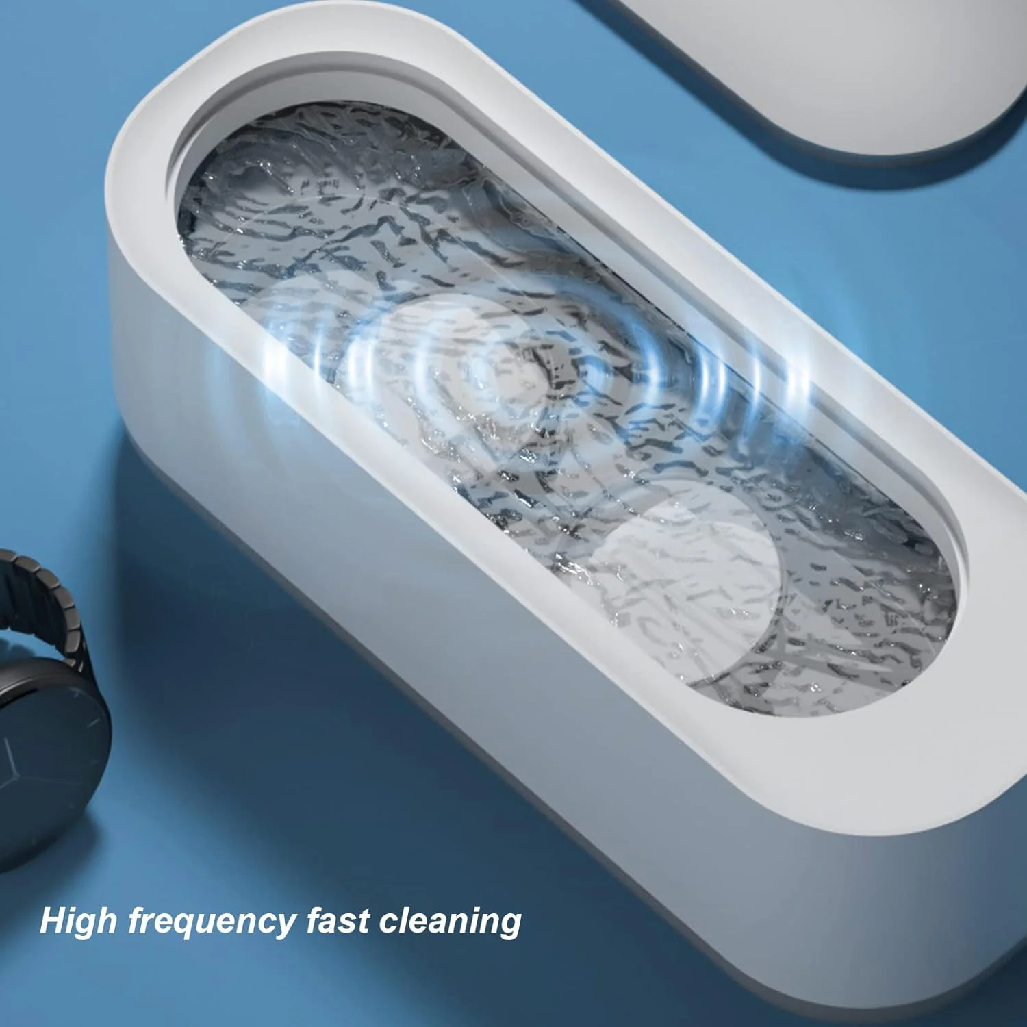 Ultrasonic Jewellery Cleaner Portable High-Frequency Cleaning Machine (Battery Not Included) - Image 3