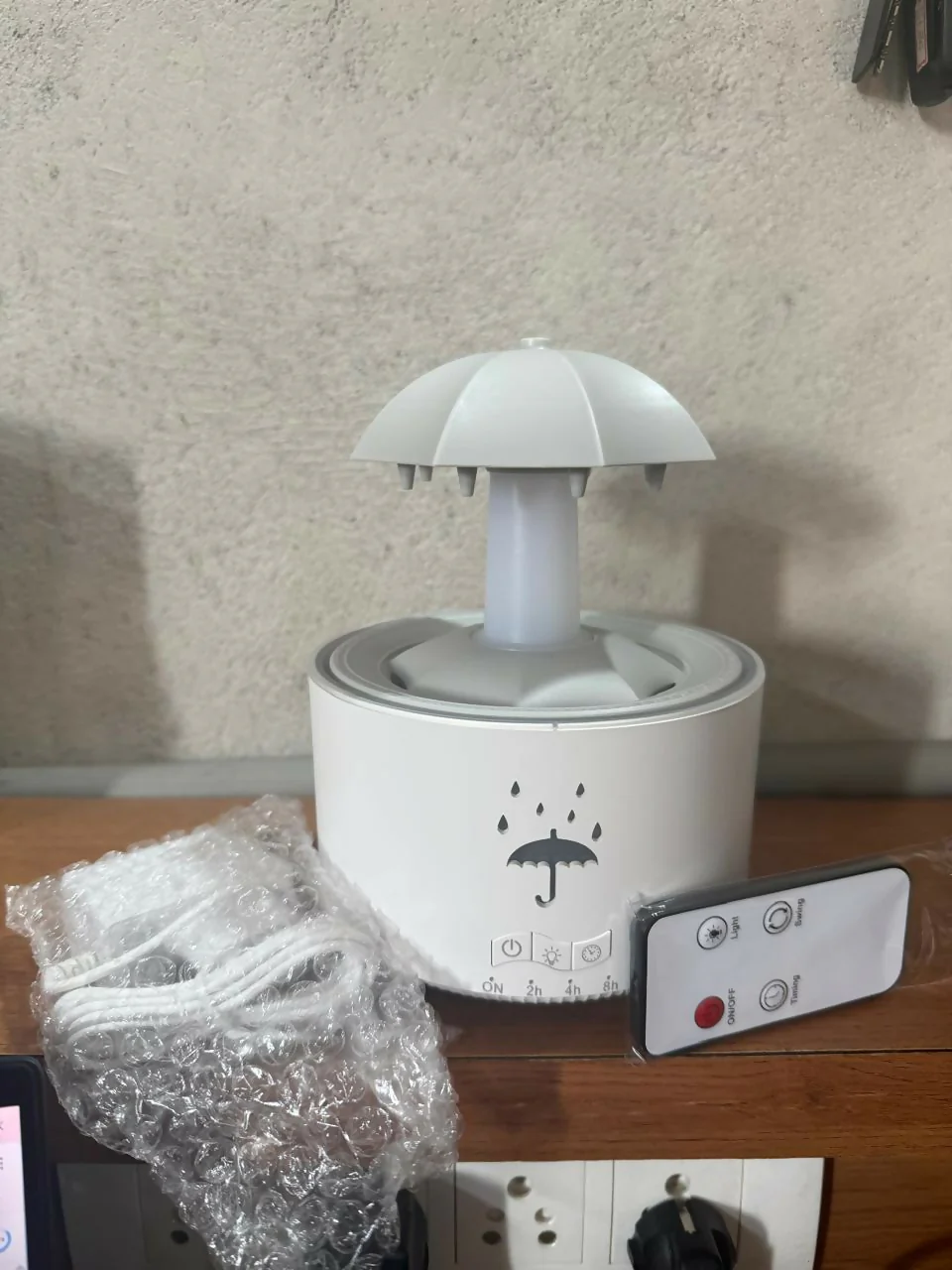 Umbrella Aromatherapy Diffuser with Colorful LED Lights & Cool Mist Spray - Image 5