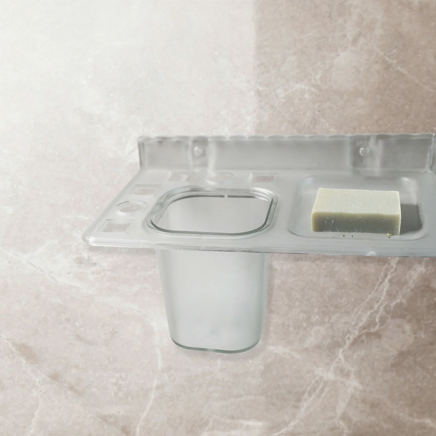 Unbreakable 2 in 1 Brush Holder and Soap Dish - Image 3