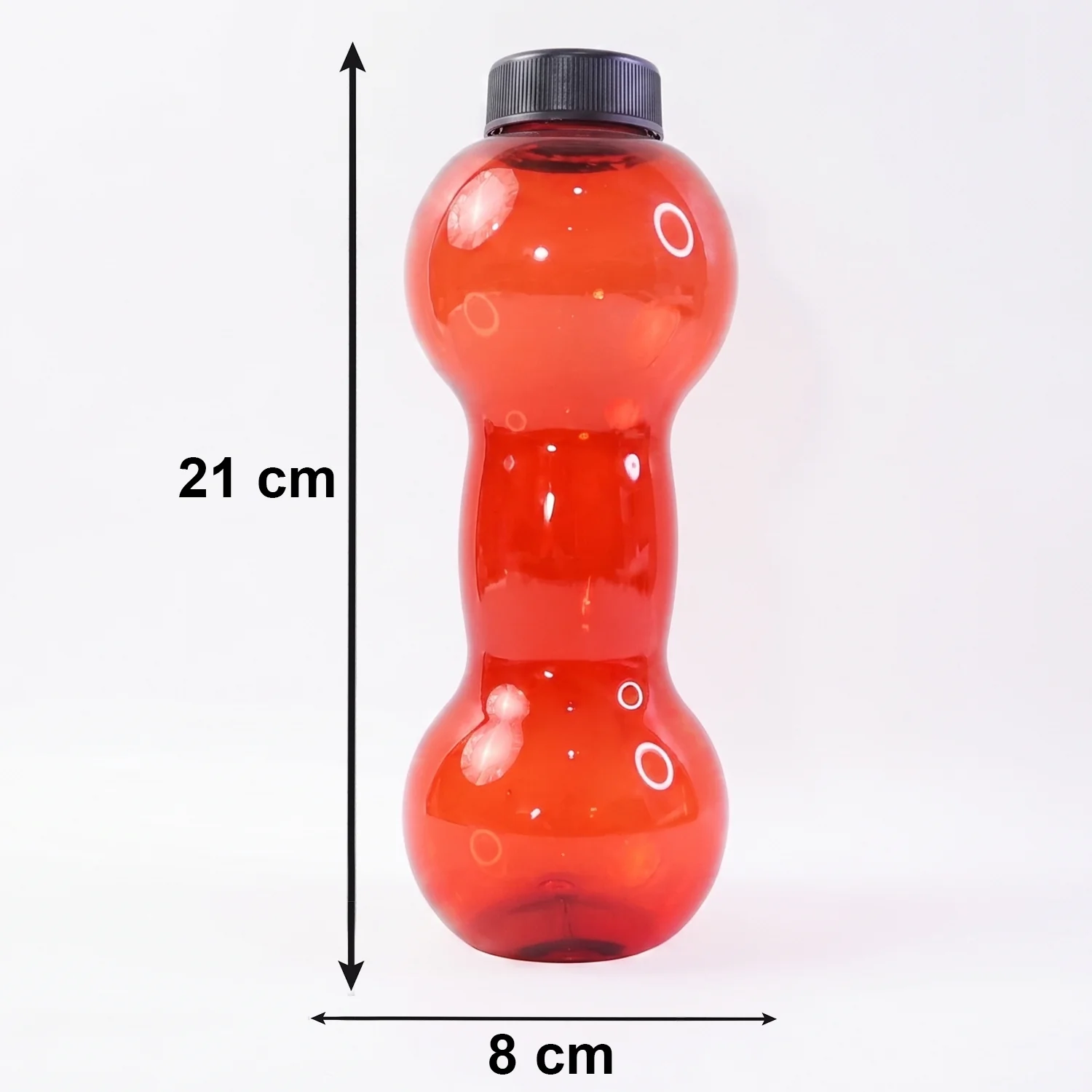 Plastic Dumbbell Shaped Water Bottle 550 ML for Fitness and Daily Hydration - Image 6