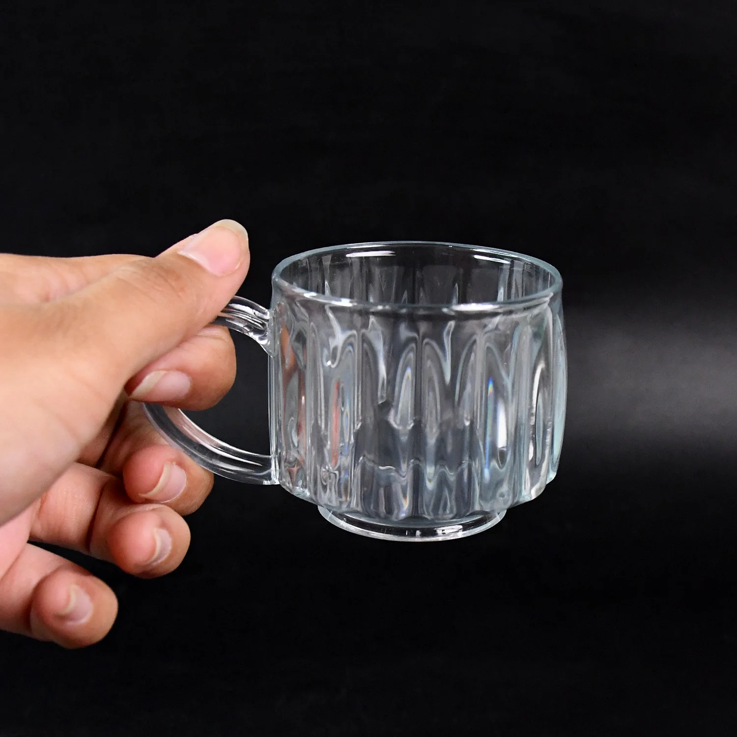 Unbreakable Transparent Plastic Tea Cups (Set of 6 Pc) - Image 5