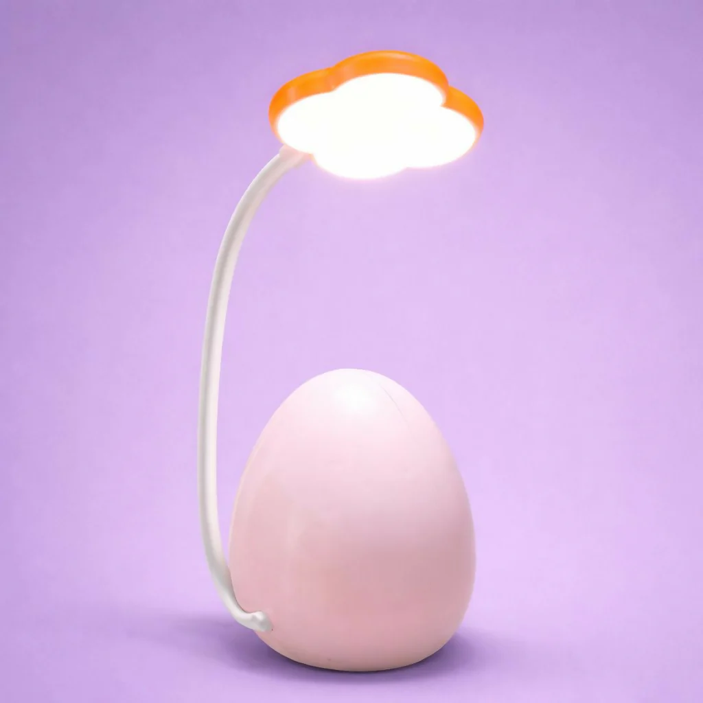 Unicorn Egg Kids Desk Lamp with LED Night Light & Flexible Neck - Image 2