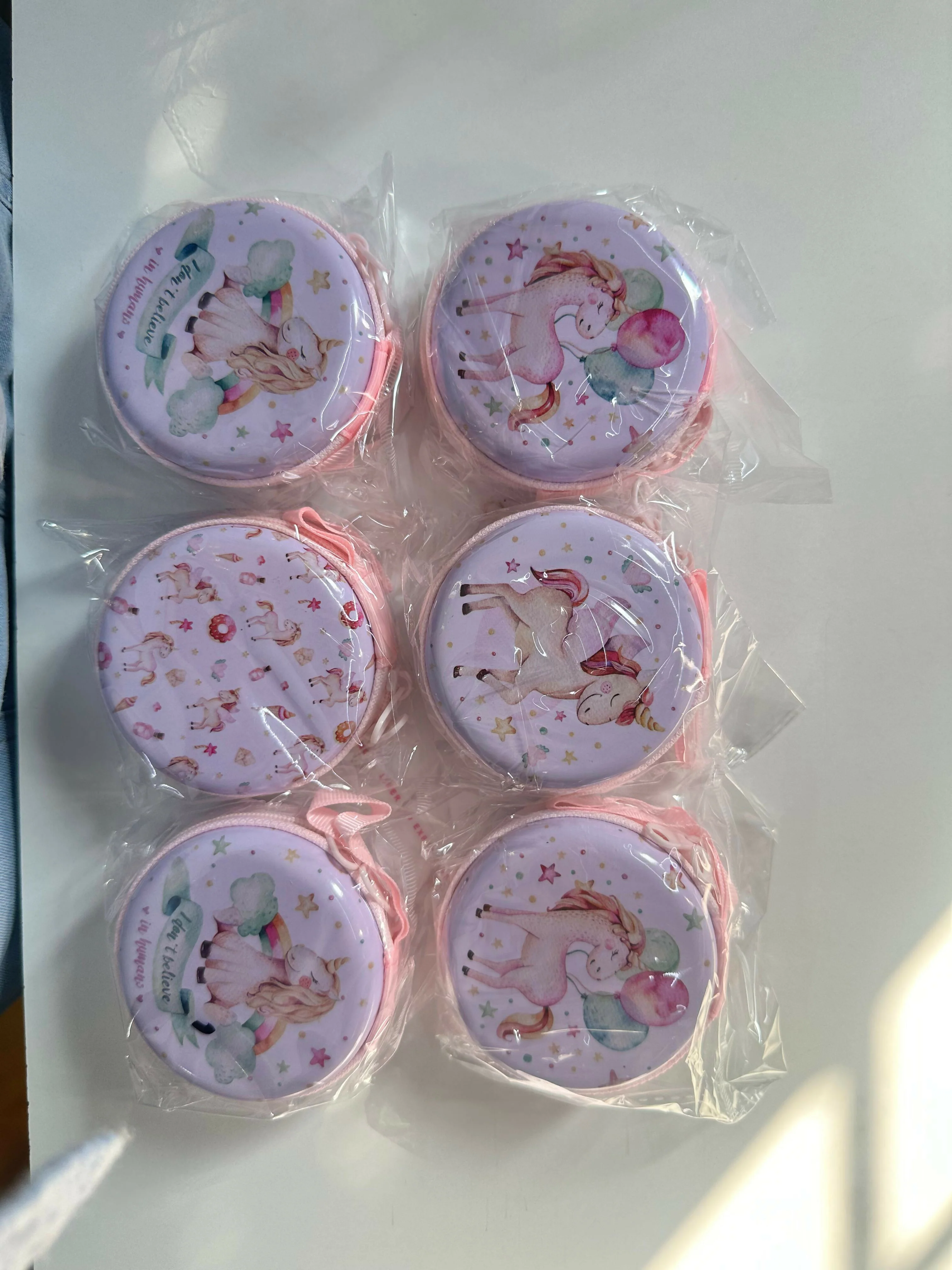 Unicorn Print Round Coin Pouch with Zipper & Wrist Strap for Kids and Gifting(DESIGN MAY VARY) - Image 6