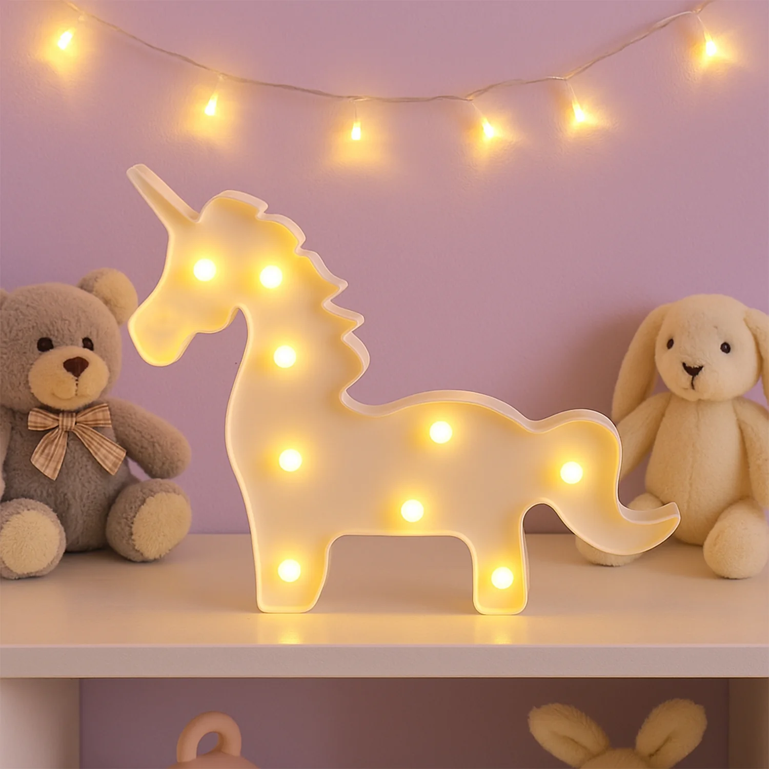 Unicorn Shaped LED Decorative Night Light (1 Pc) - Image 6