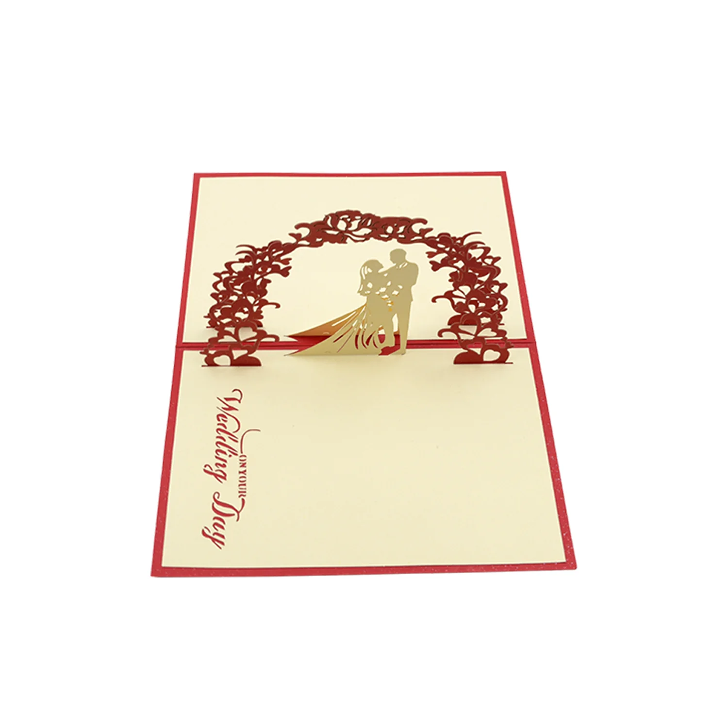 Unique 3D -Up Wishing Card (Wedding): 1 Pc - Image 5