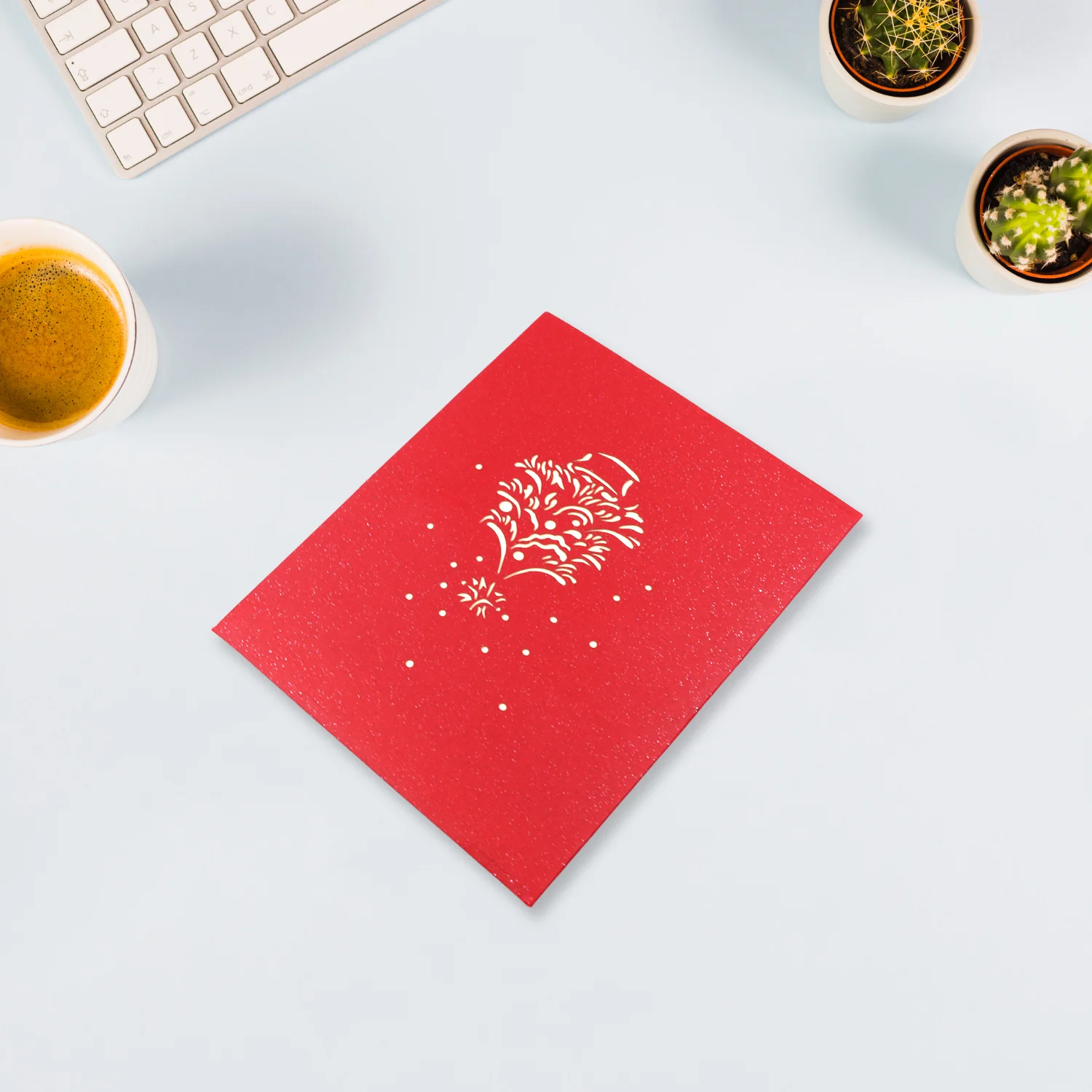 Unique 3D -Up Wishing Card (Christmas): 1 Pc - Image 3