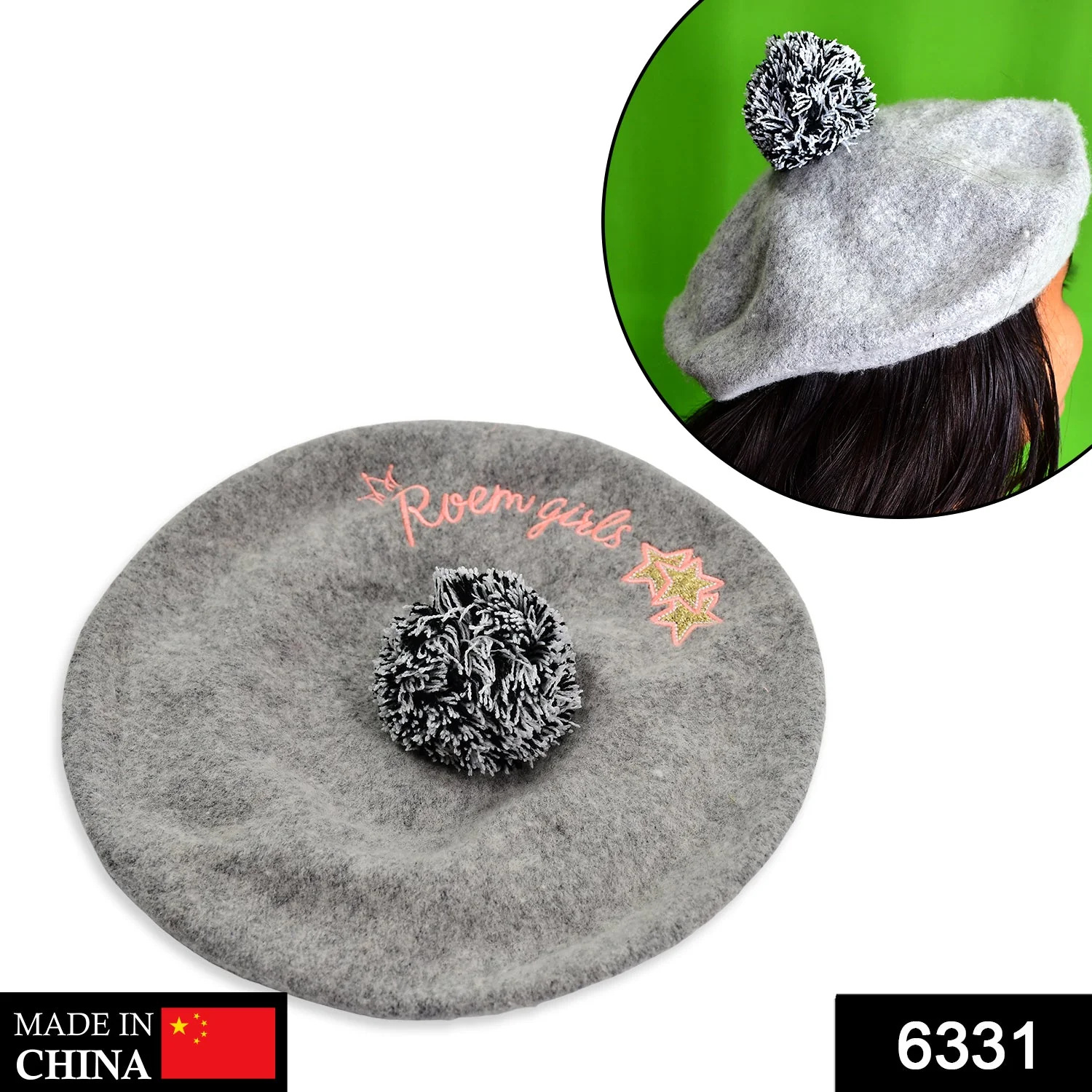 Unisex Beret Winter Cap Hat (1Pc) - Image 3