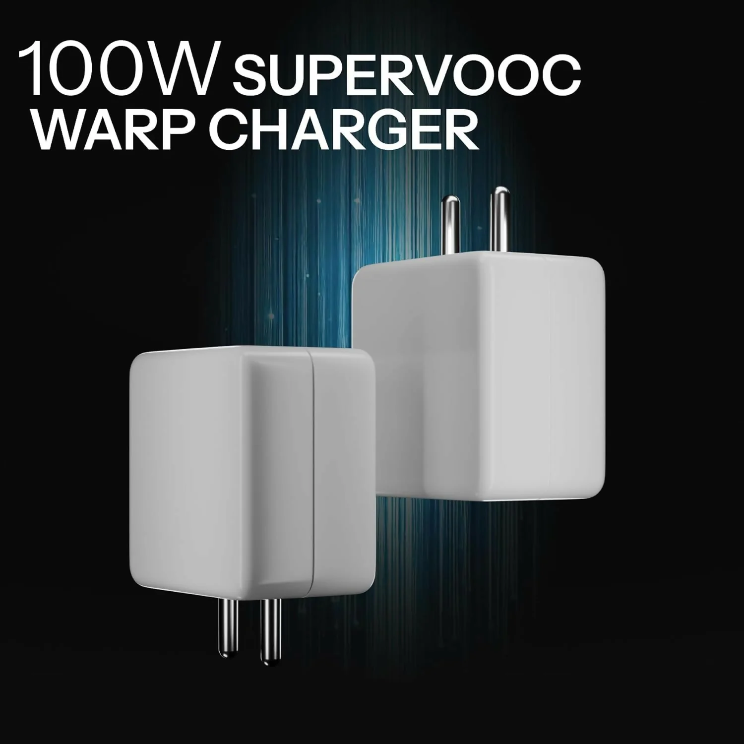 Uniteq 100W Fast Charger Adapter USB-A to Type-C VOOC Support (White) - Image 4