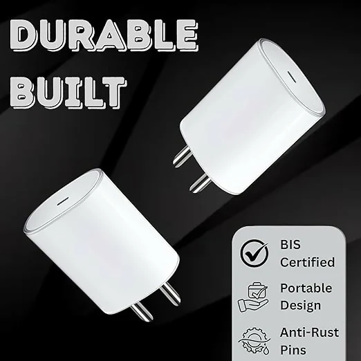 Uniteq 45W Fast Type-C Charger Adapter for Mobile & Laptop PD GaN Compact (White) - Image 2