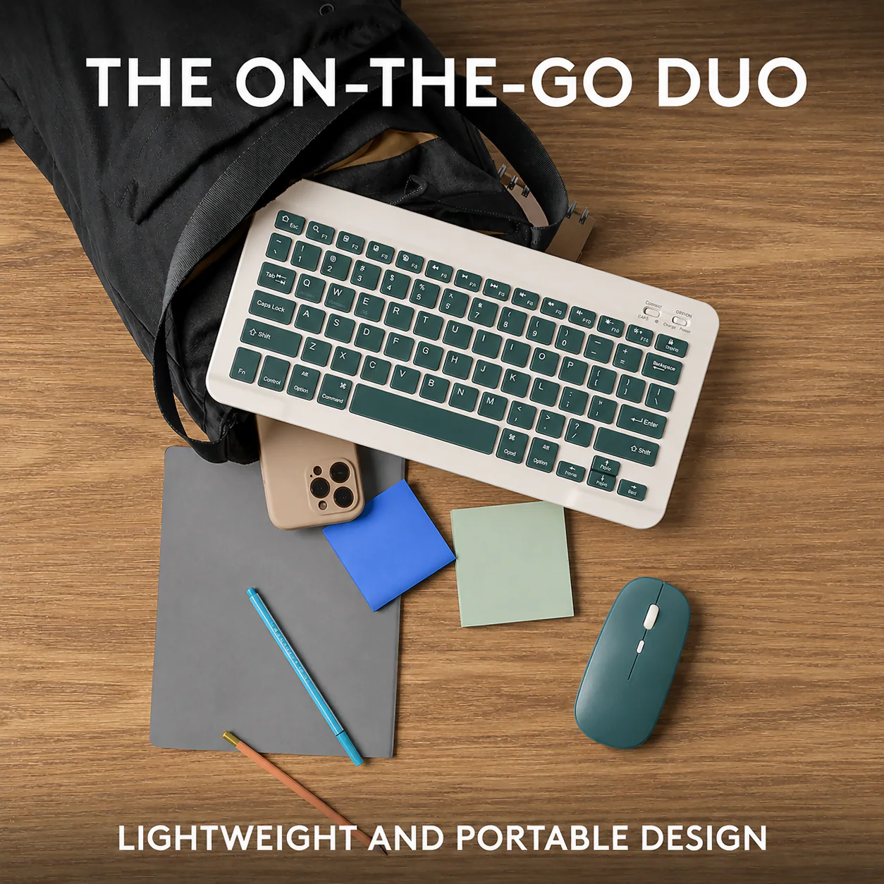 UNITEQ PASTEL POP Multicolour Rechargeable Bluetooth Keyboard & Mouse Combo - Image 4