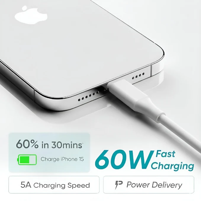 Uniteq Volt C Pro Type C to Type C Cable 3A Fast Charging Data Cable (1M) - Image 4