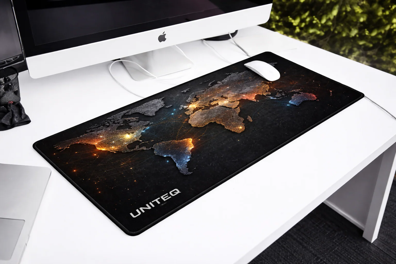 Uniteq World Map Extended Mouse Pad Large Non-Slip Waterproof Desk Mat - Image 5