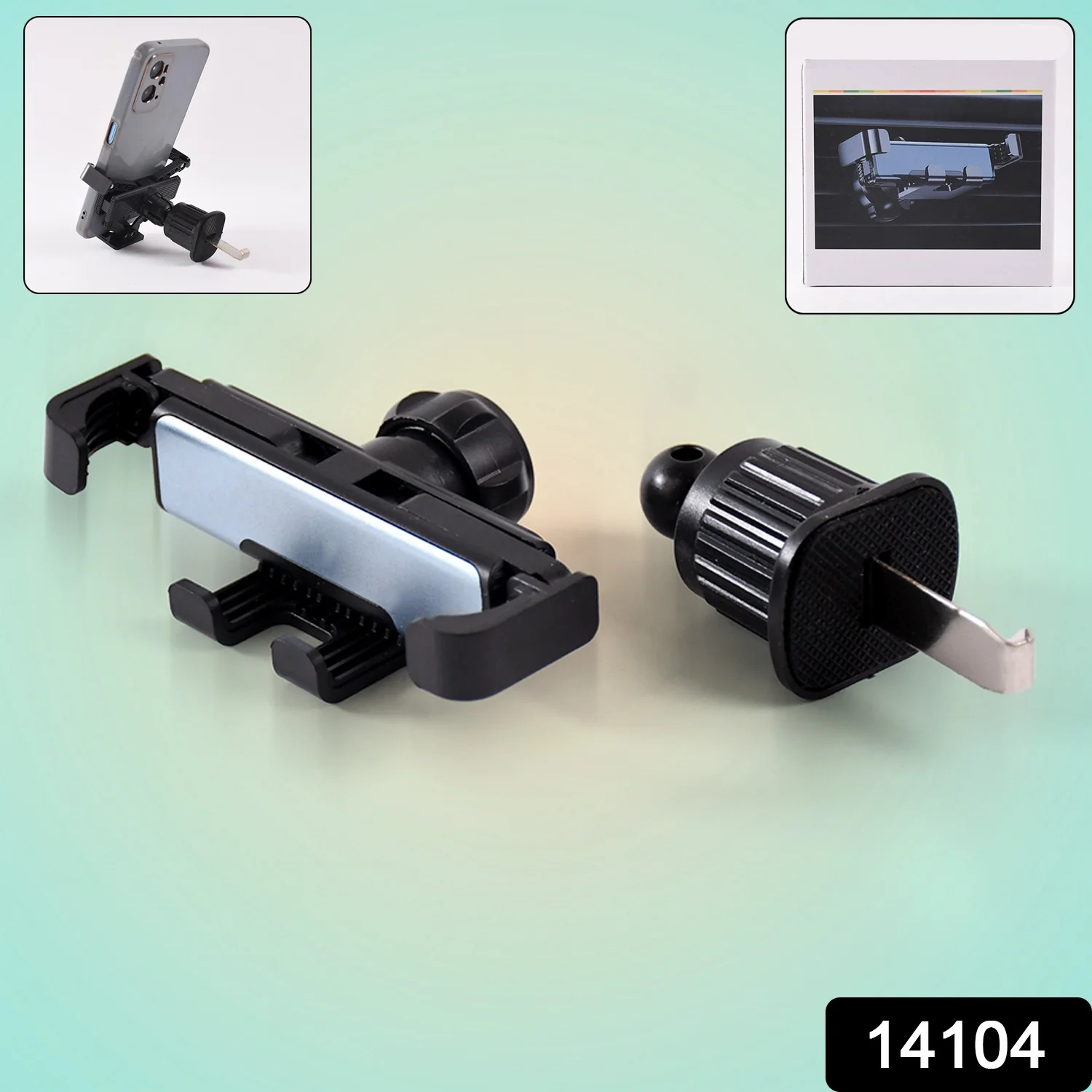 Universal 360° Rotatable Air Vent Car Mobile Holder (1 Set ) - Image 2