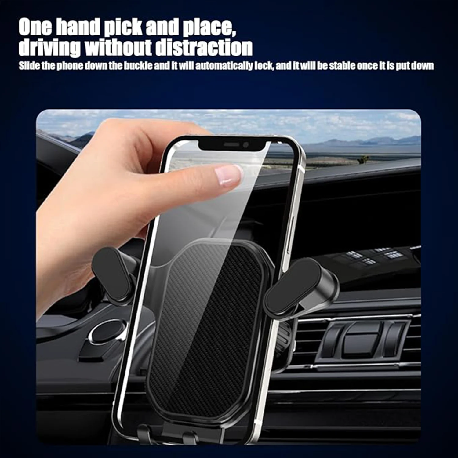 Universal Air Vent Gravity Car Phone Holder Mount (1 Set) - Image 6